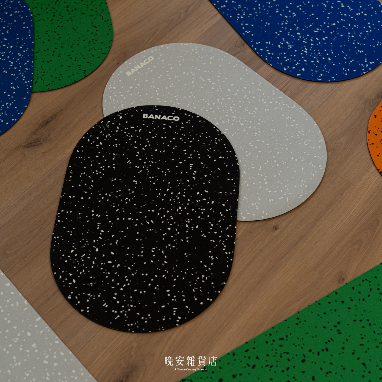 【現代潑墨多巴胺】 BANACO韓系潑墨腳踏墊