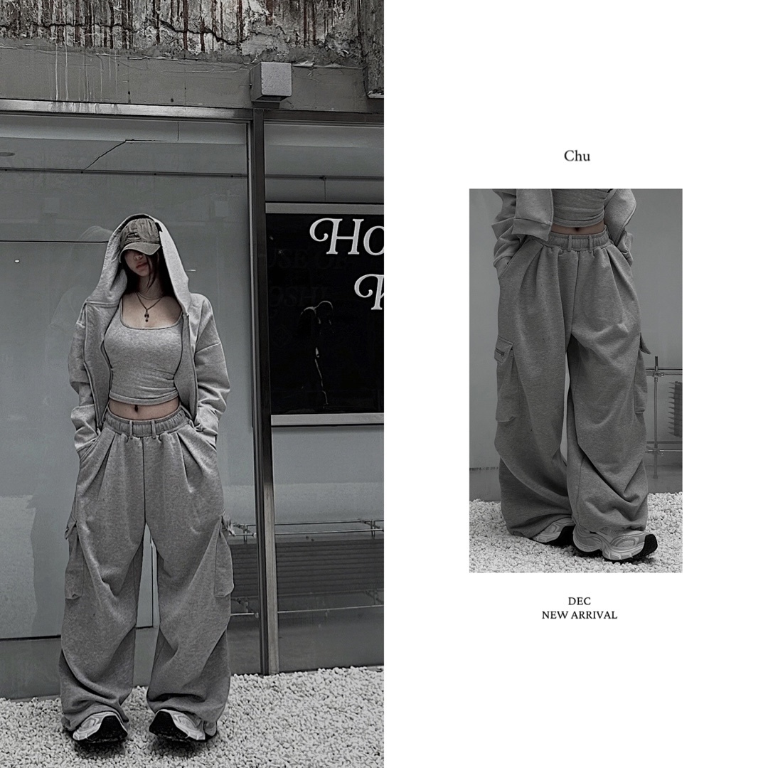 【 𝐂𝐇𝐔-𝐌𝐀𝐃𝐄 】怒推褲型 一眼認定的鎮店棉褲（高磅版本）