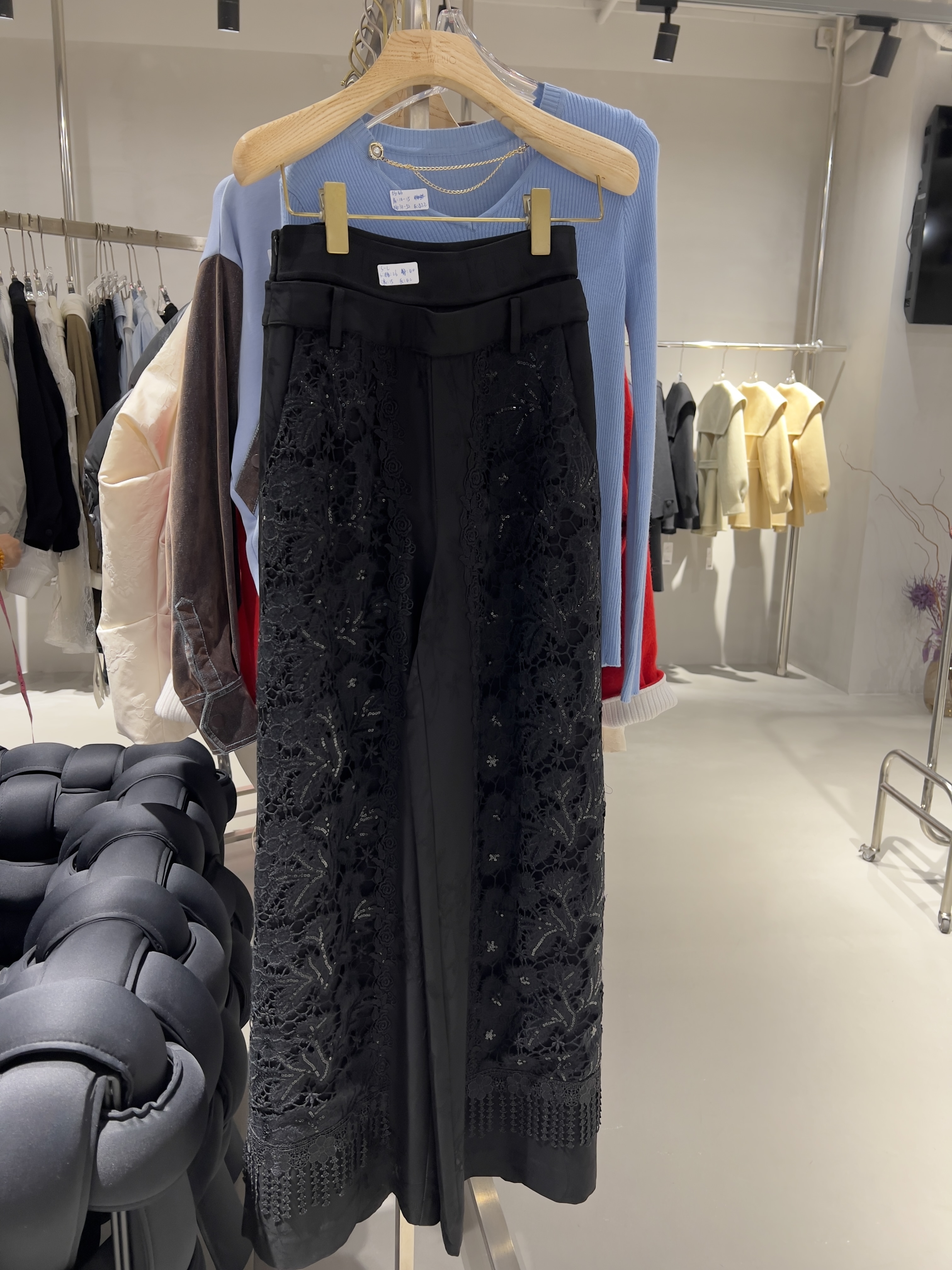 1208FH10-Fashion靚衫-长裤黑色（A10）