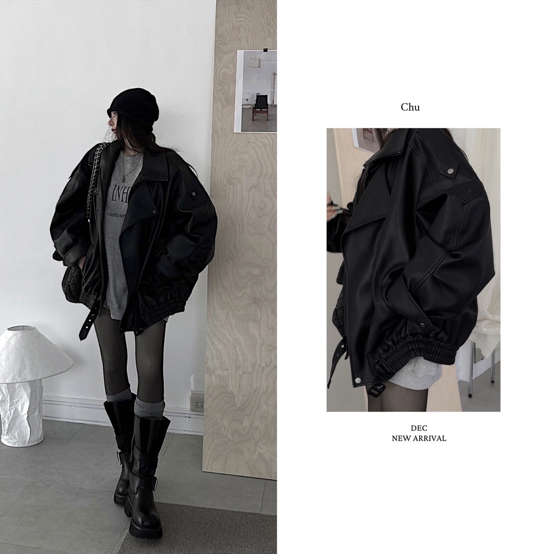 【 組合區 】高定款 荔枝壓紋磁吸皮衣