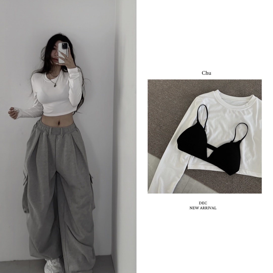 【 𝐂𝐇𝐔-𝐌𝐀𝐃𝐄 】進店必入!!最顯身材的透透打底衣｜三角杯吊帶內衣