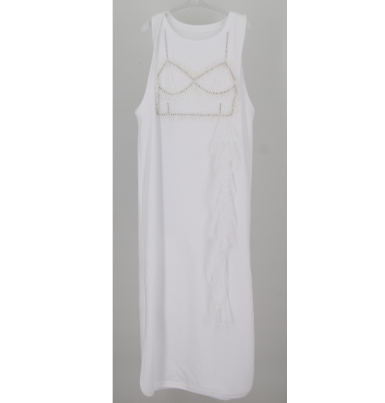 1208FH36-Fashion靚衫-连衣裙白色（A36）