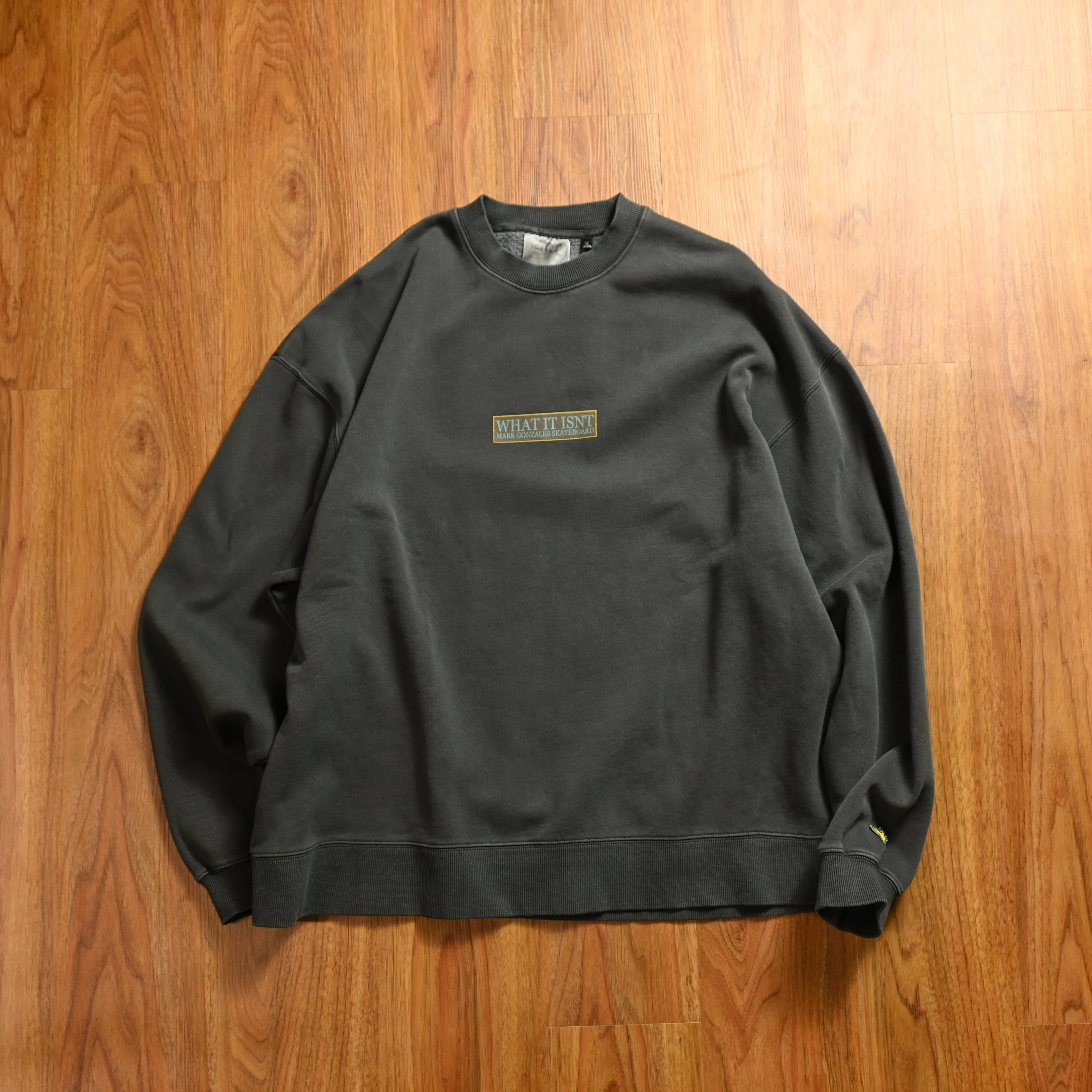 (What it isNt) ART BY MARK GONZALES Pigment Dyed Fruit Graphic Big Sweater