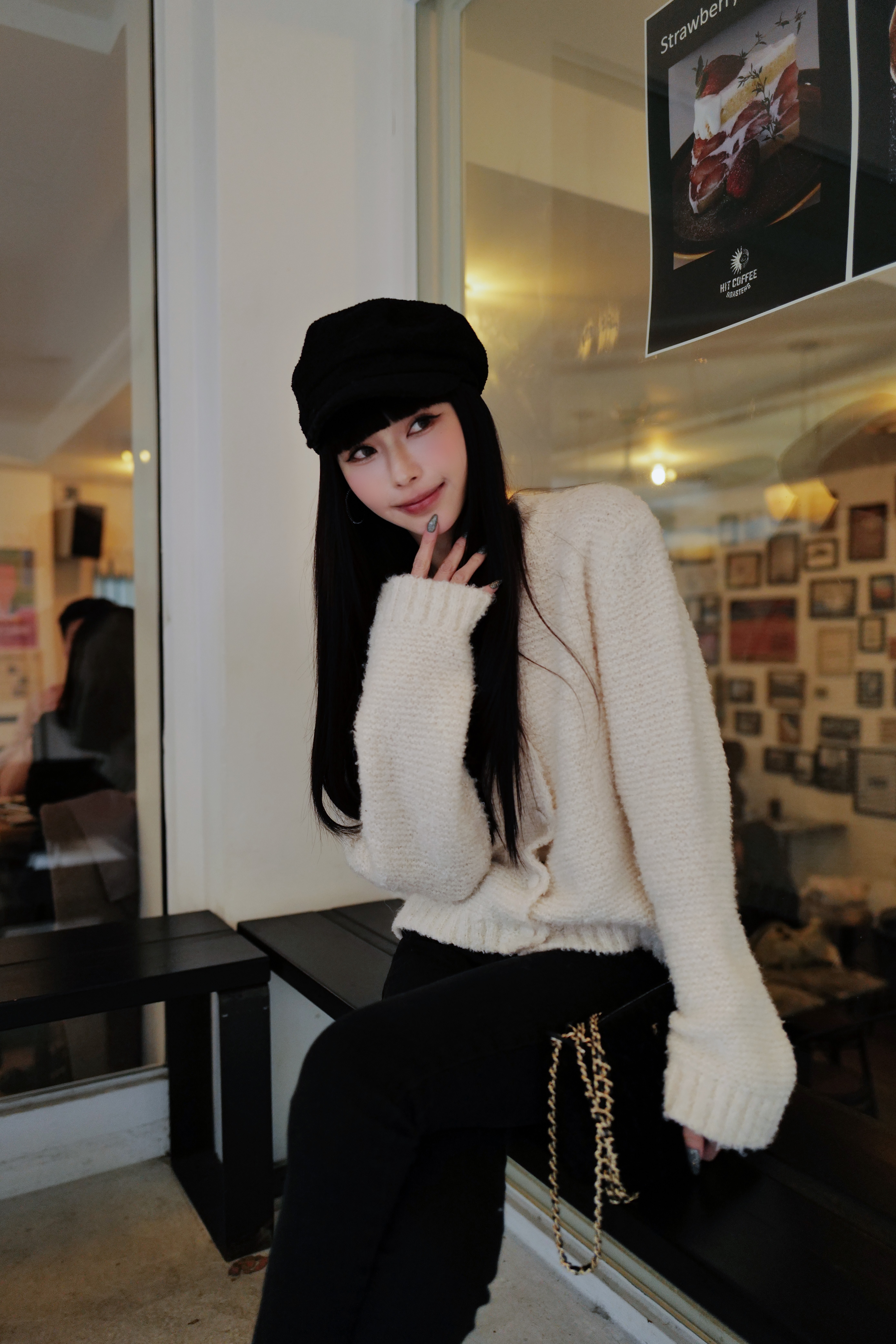 （現貨）一見鐘情包扣羊毛針織外套 GN22