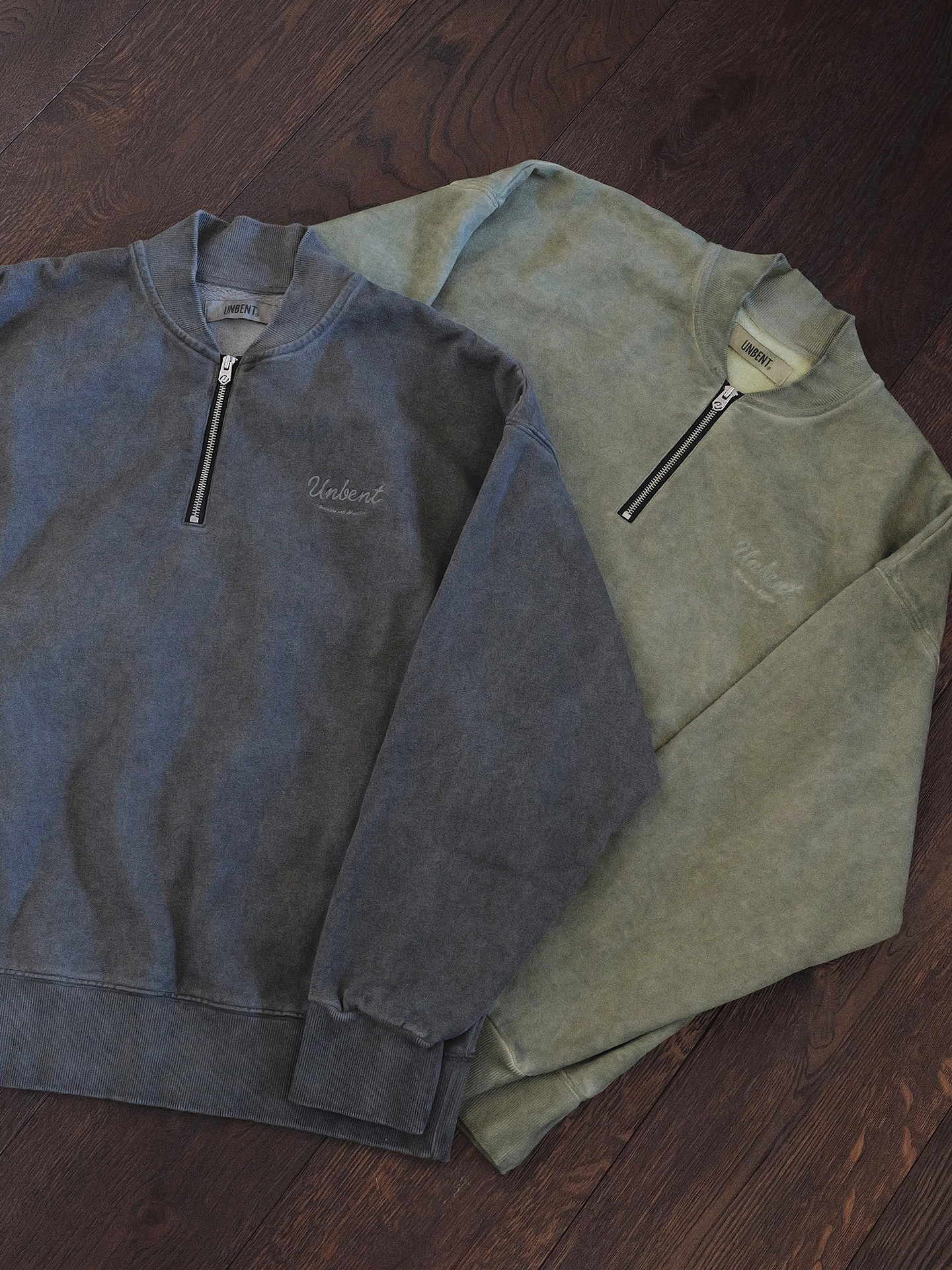 Unbent 25 A/W 亨利領半拉鏈水洗大學踢