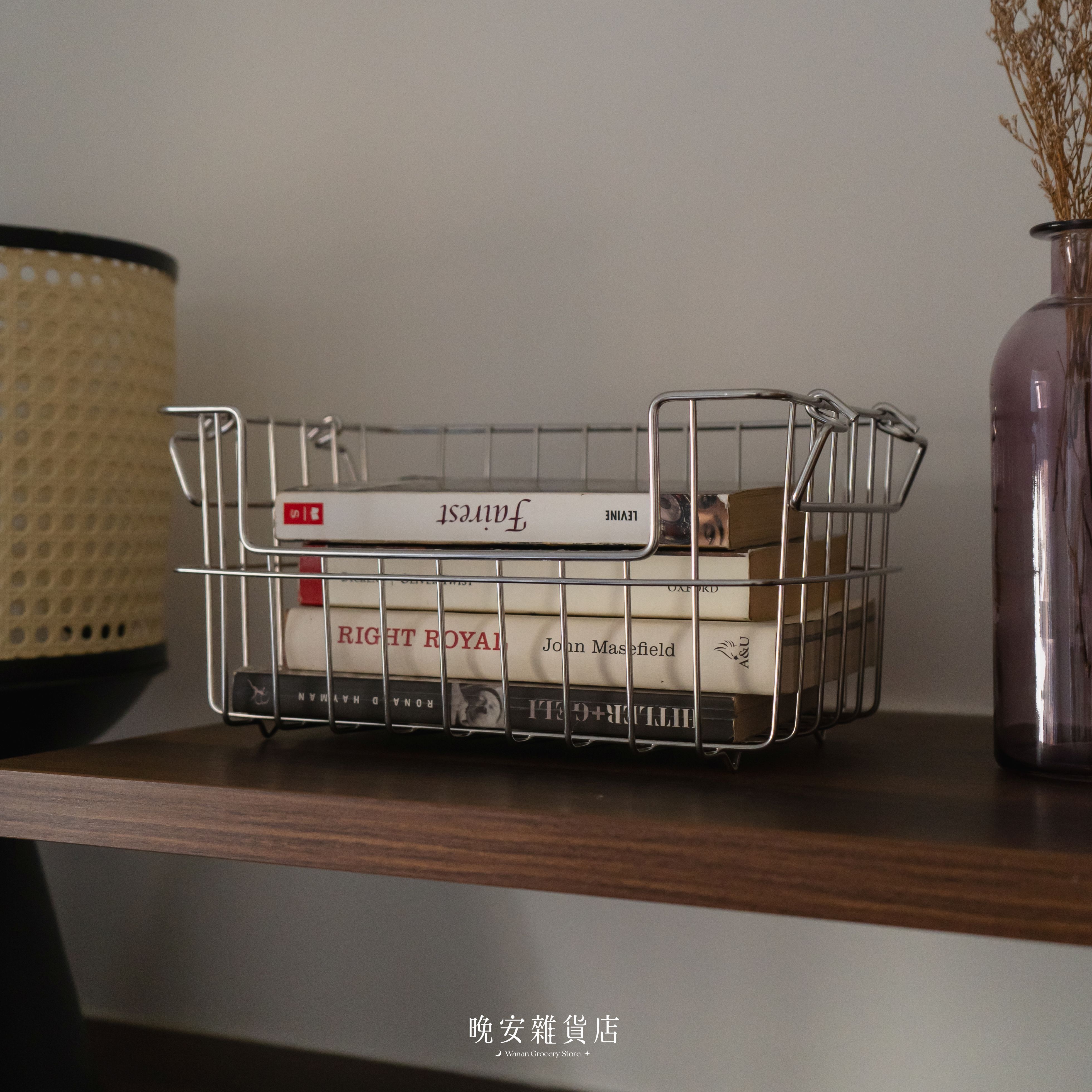 【質感收納】不鏽鋼把手收納籃｜ 加高收納