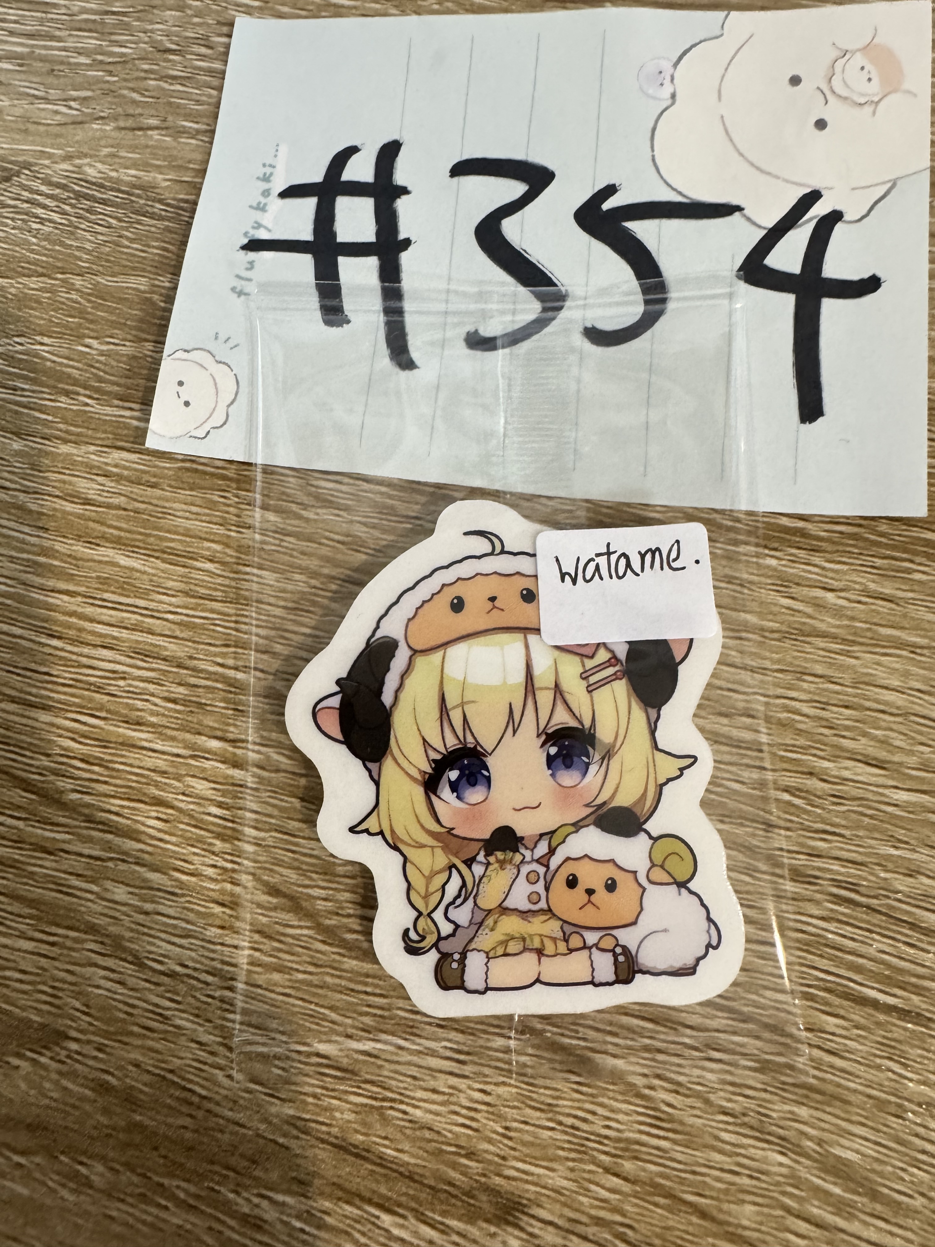 HOLOLIVE WATAME 貼紙#354
