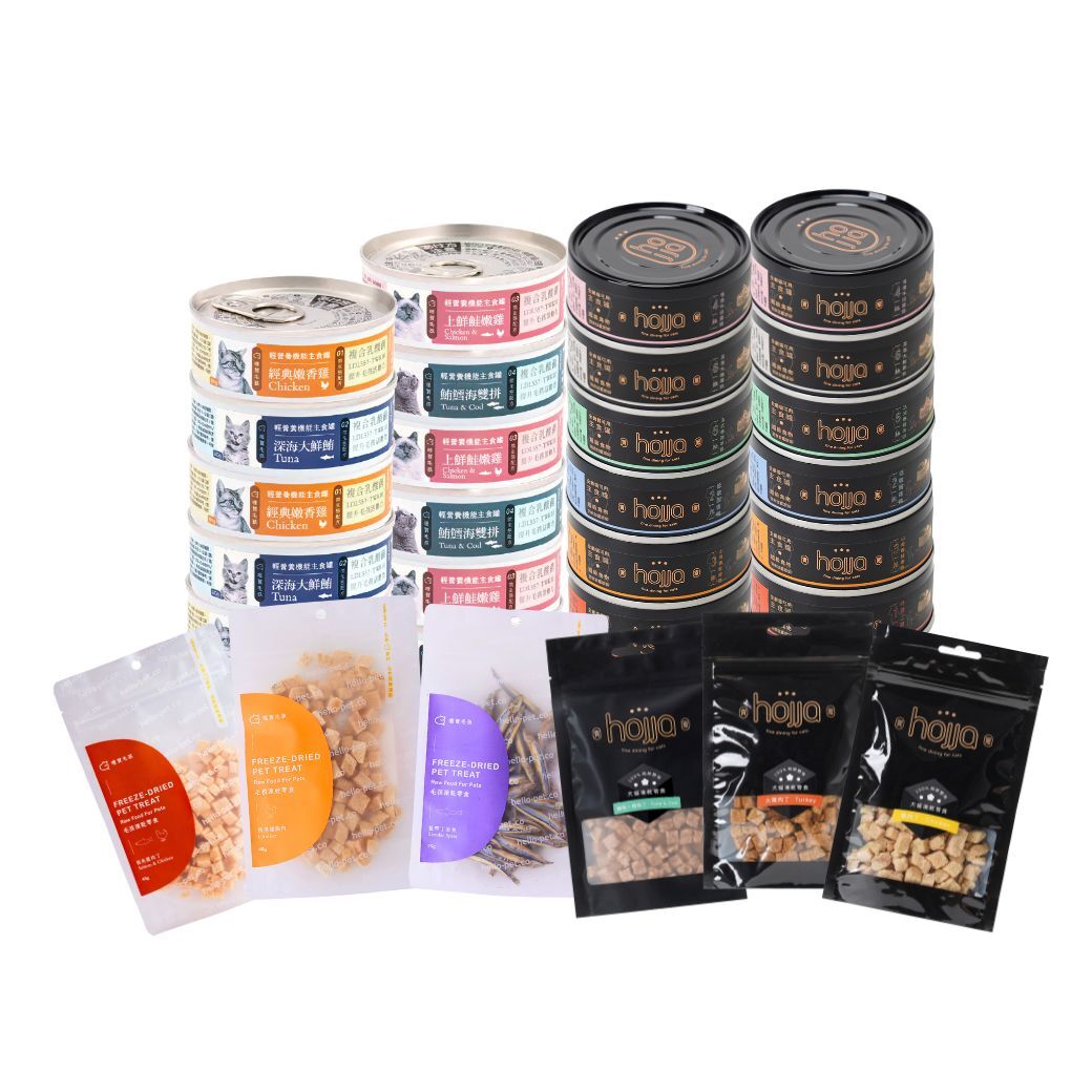 新春豪華禮包(主食24入/綜合凍乾12包)