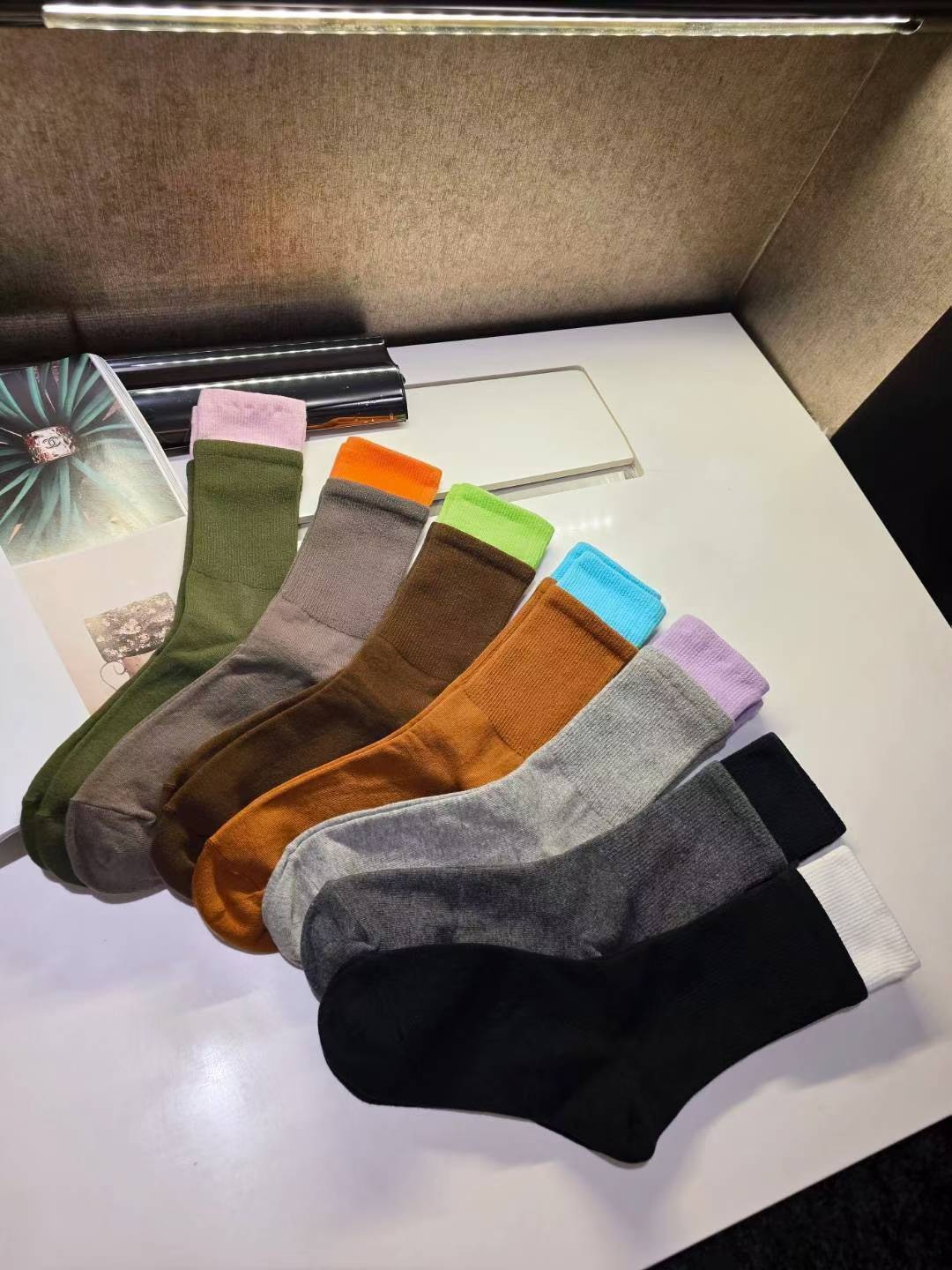 雙色短襪