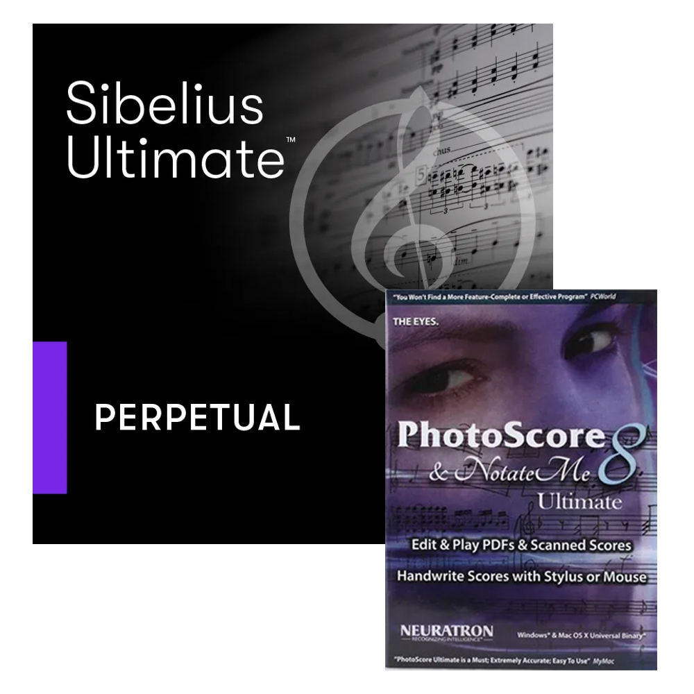 Avid Sibelius Ultimate 永久授權 含PhotoScore 樂譜掃描工具｜記譜軟體 (含1年升級與支援)
