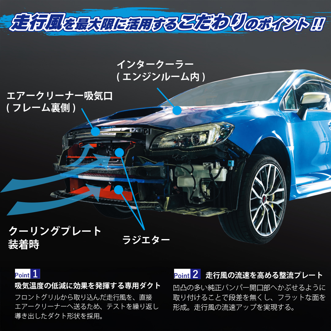 TANABE 散熱導風板 散熱導板 SUBARU WRX STI VAB 2014-2022