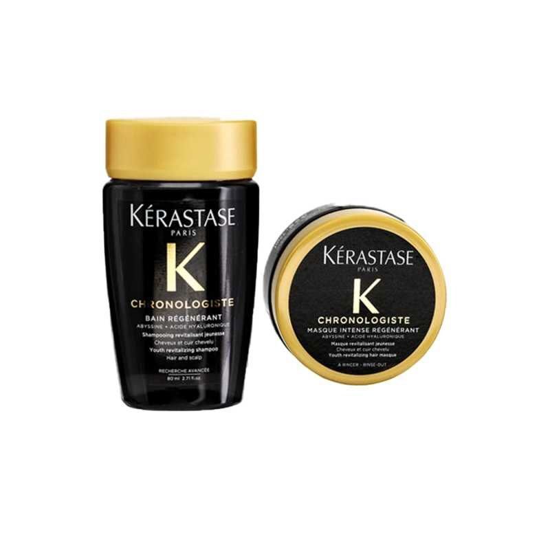 少 量 現 貨丨Kerastase 頭髮護理小樣三件套 黑鑽髮膜75mL 洗髮水80mL 護髮精華油 15mL