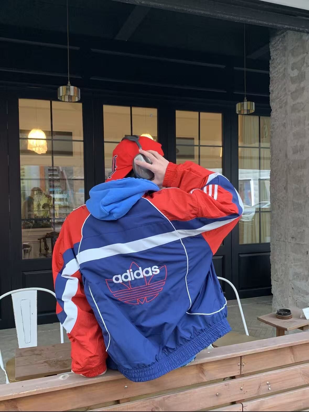 𝐀𝐝𝐢𝐝𝐚𝐬 紅藍親子風褸