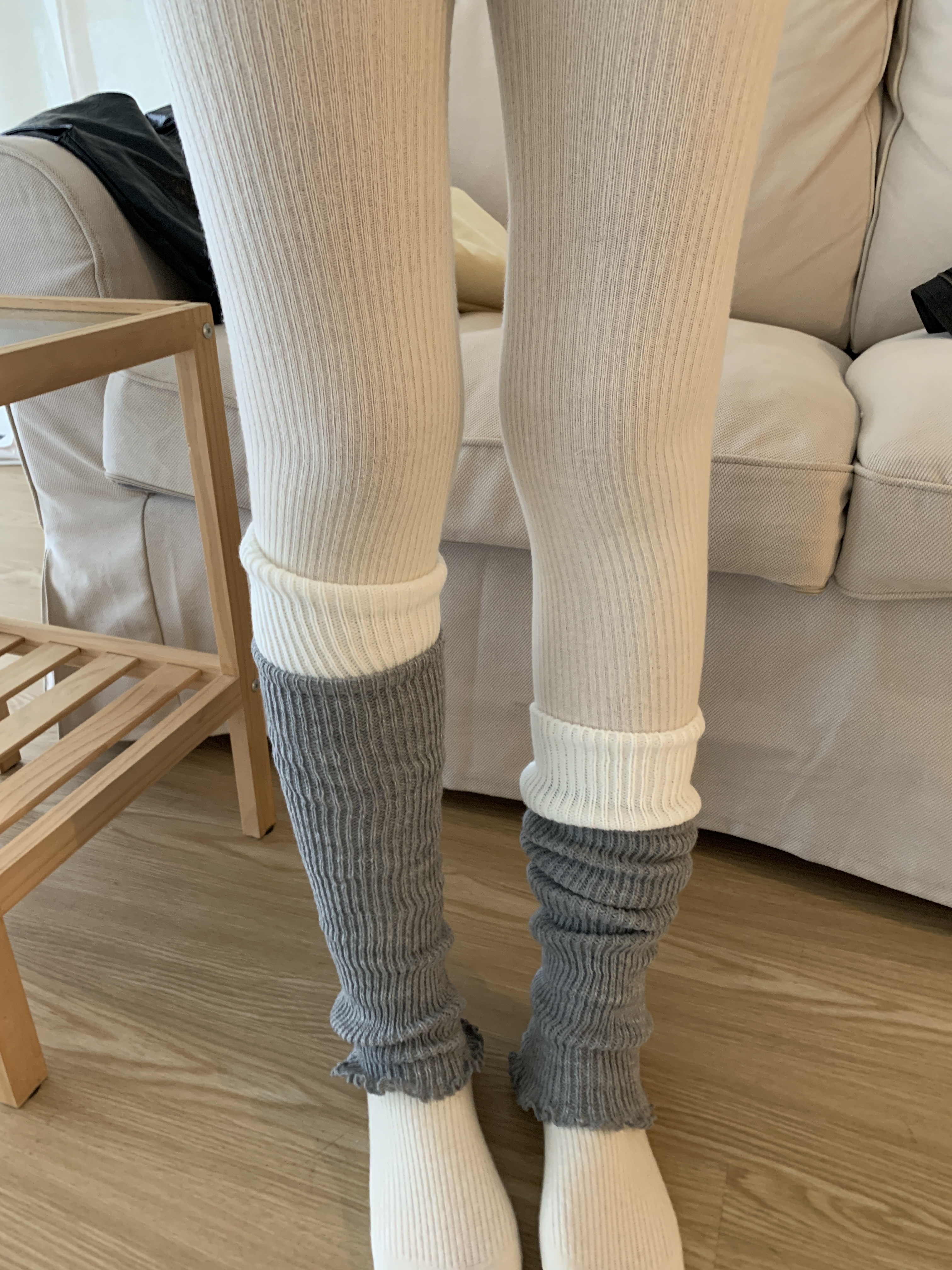 R122/親膚保暖!羊絨直坑褲襪