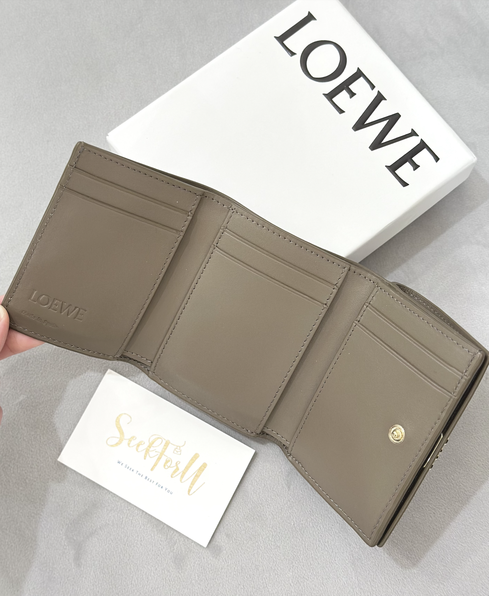 LOEWE Anagram Trifold Wallet