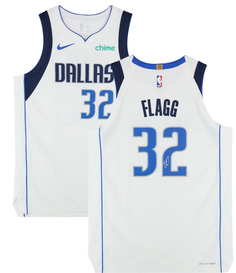 Cooper Flagg Dallas Mavericks Autographed White Nike Association Edition Authentic Jersey