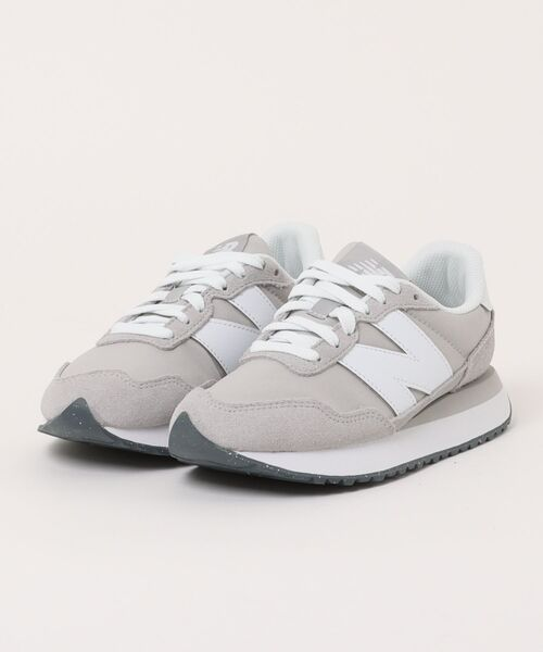 NEW BALANCE 237 厚底麂皮 百搭復古鞋 米灰色 [限時勁減!]
