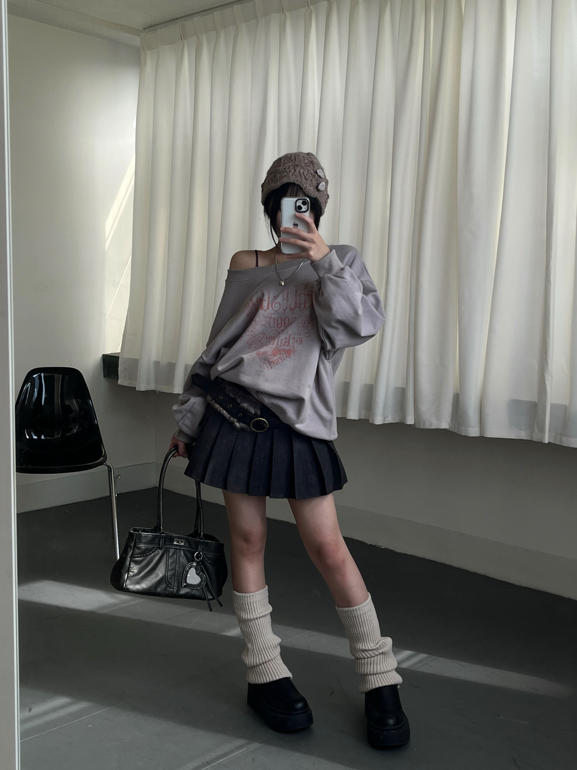 mmb專屬頻率情侶帽T/斜領大學t