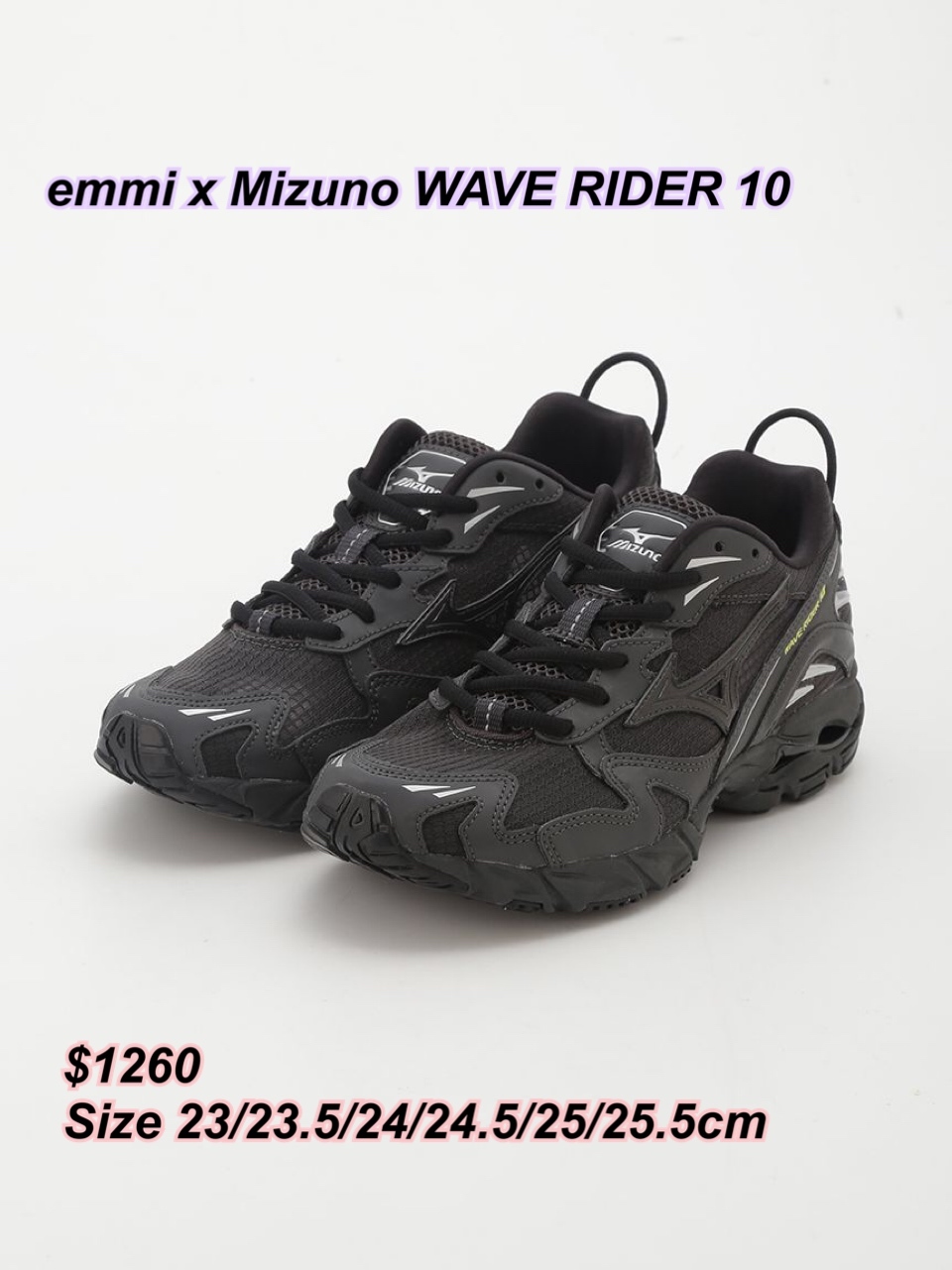 9/12 emmi x Mizuno WAVE RIDER 10