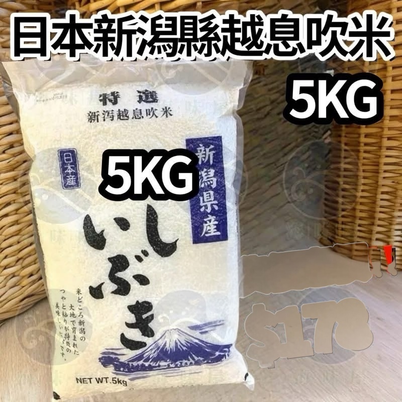 W20575日本新潟縣越息吹米 5KG