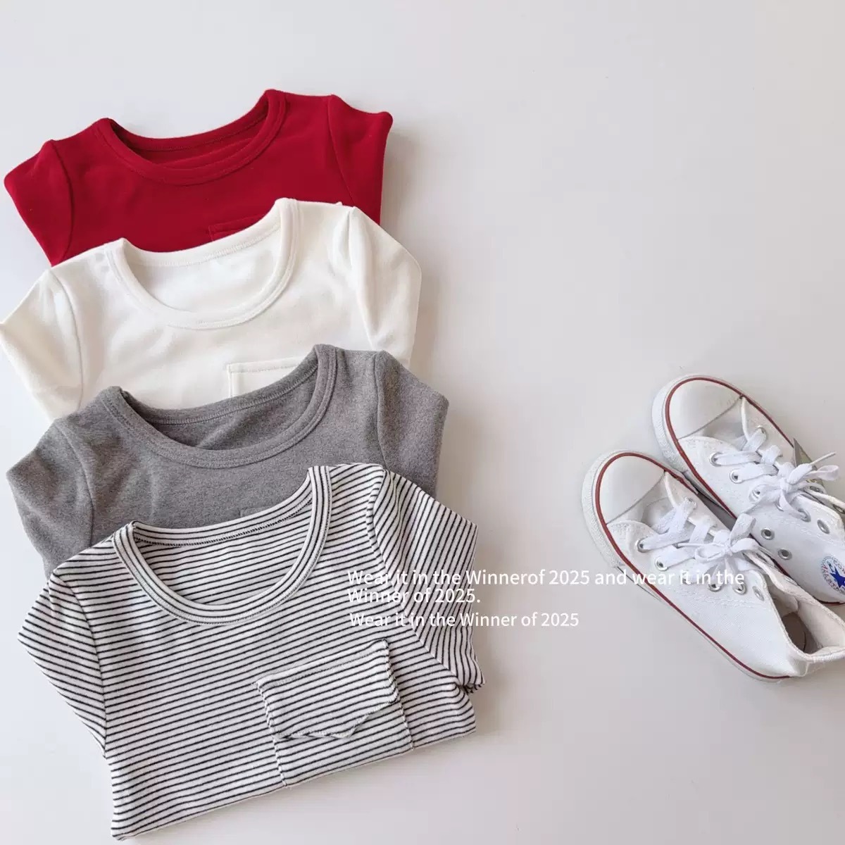 四色合身磨毛上衣