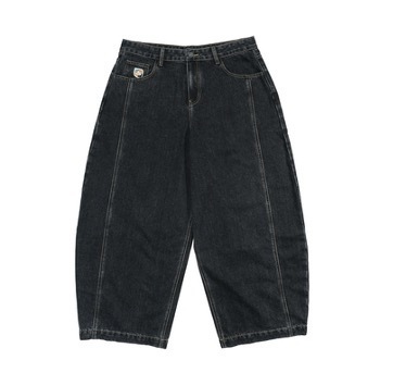 大嘴猴活動專區  中性寬版牛仔長褲003