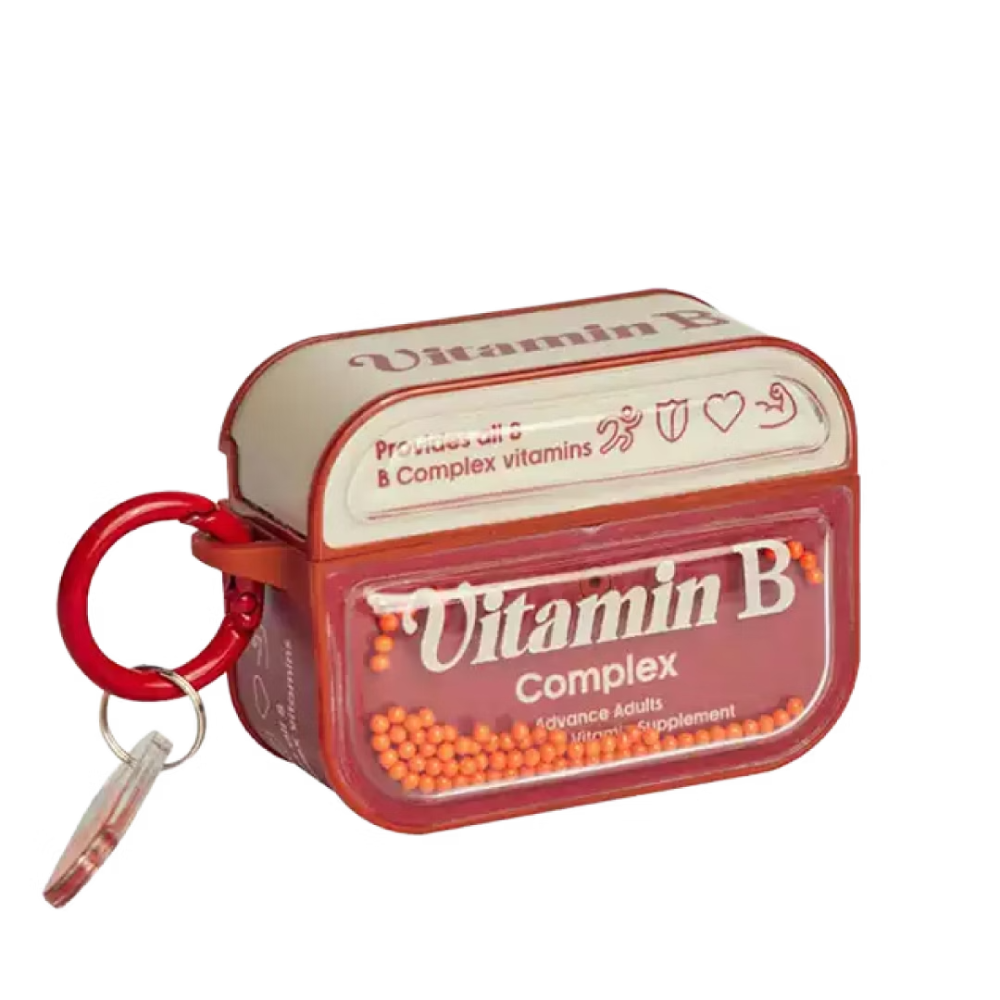 【Wakcas】Airpods 紅色維他命B滾珠耳機殼