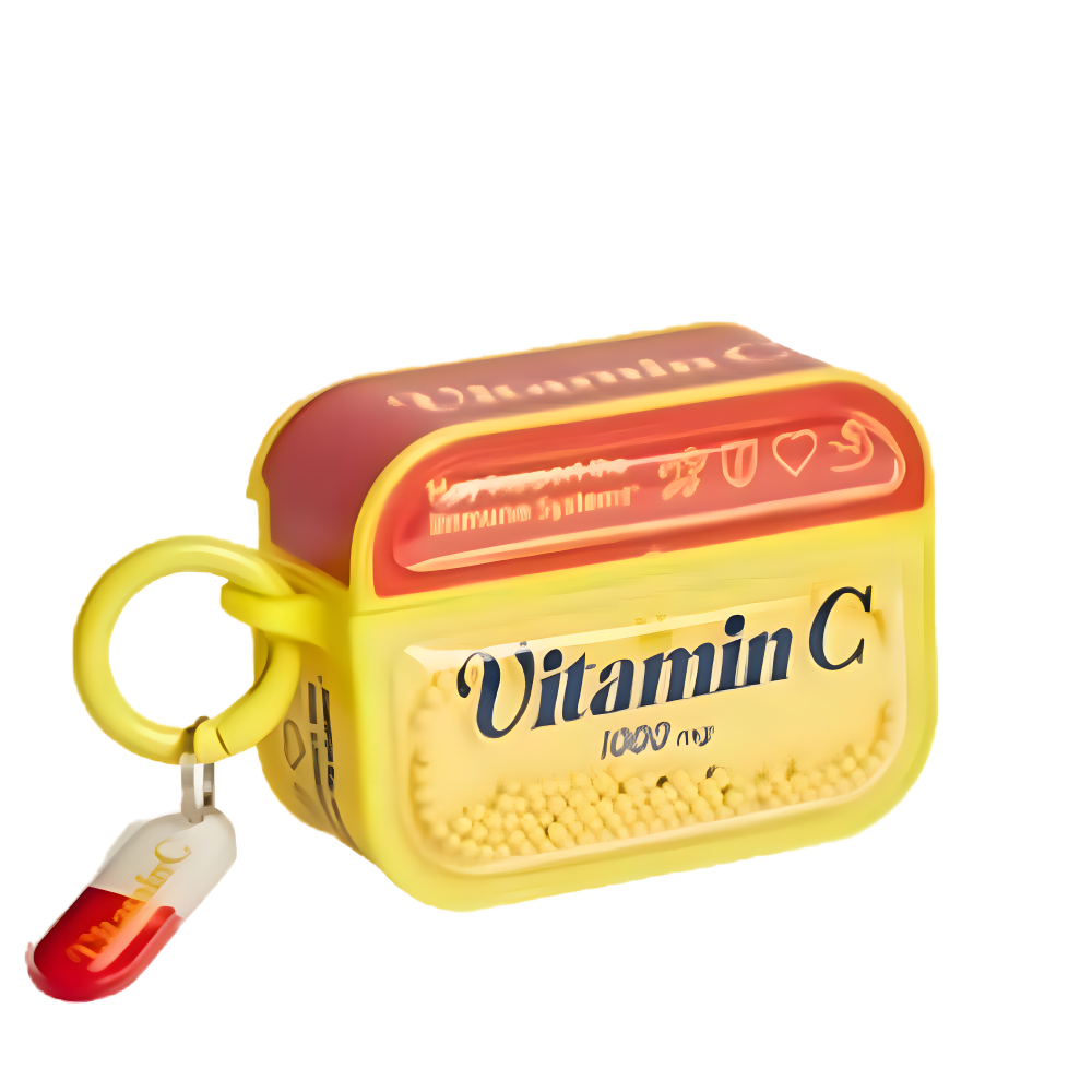 【Wakcas】Airpods 黃色維他命C滾珠耳機殼