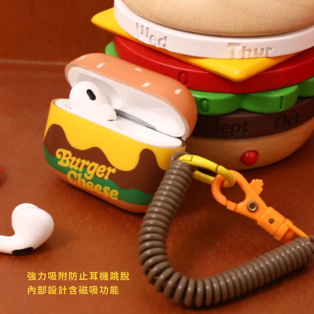 【Wakcas】Airpods 起司漢堡耳機殼