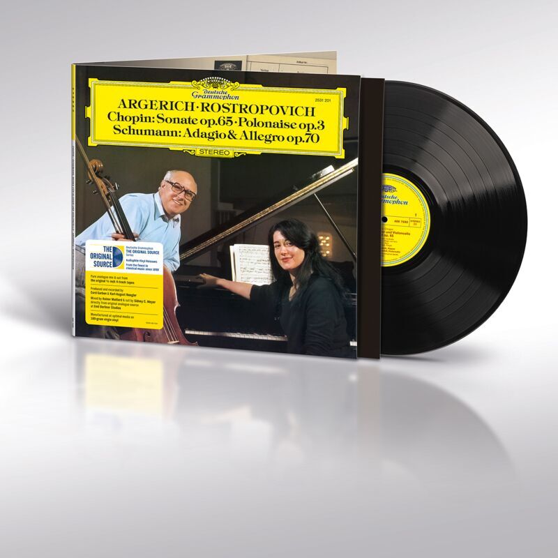 Martha Argerich, Mstislav Rostropovich - Chopin: Sonata op.65, Polonaise op.3 (The Original Source Series) LP