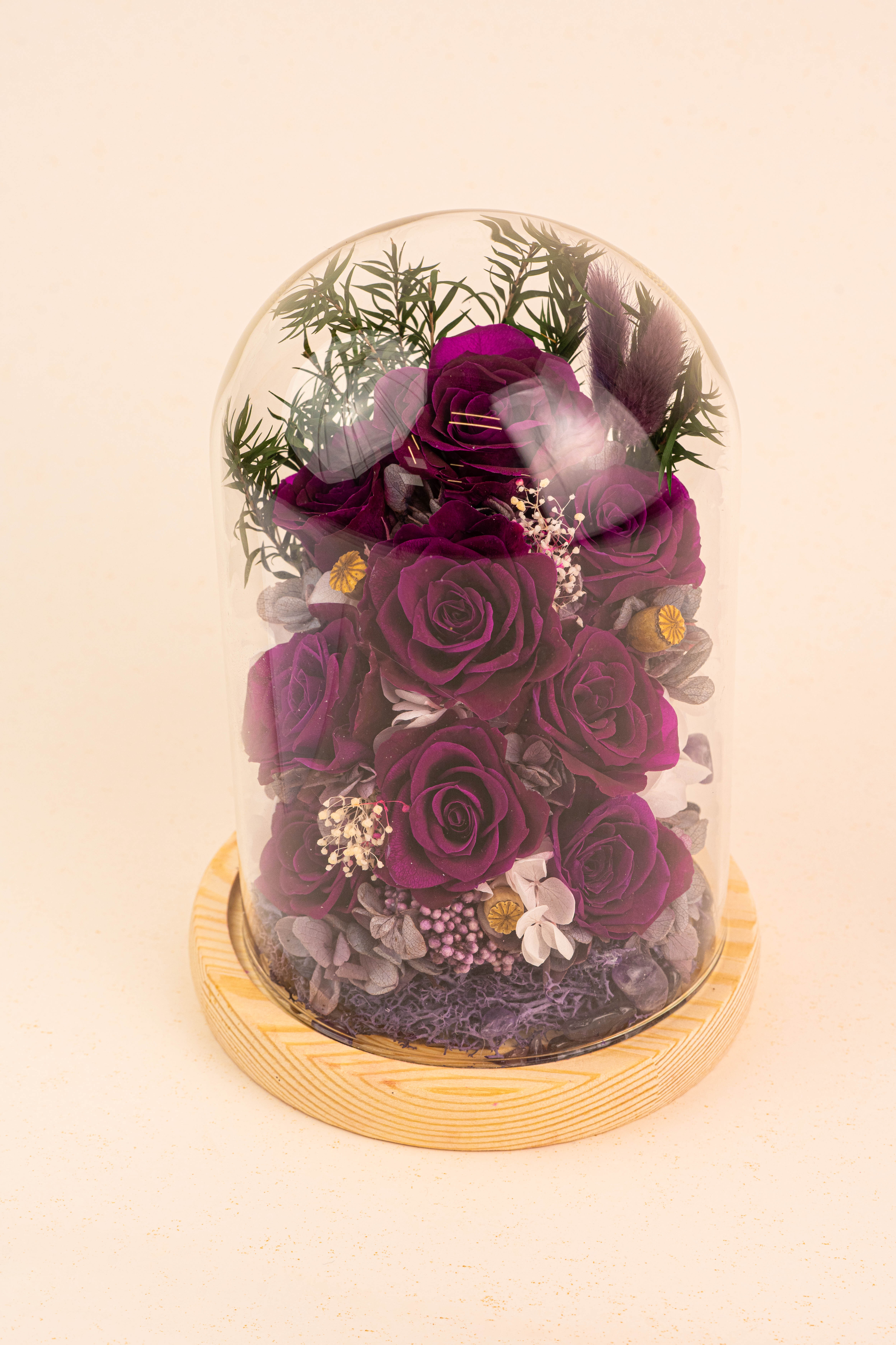 紫晶九紫永生花