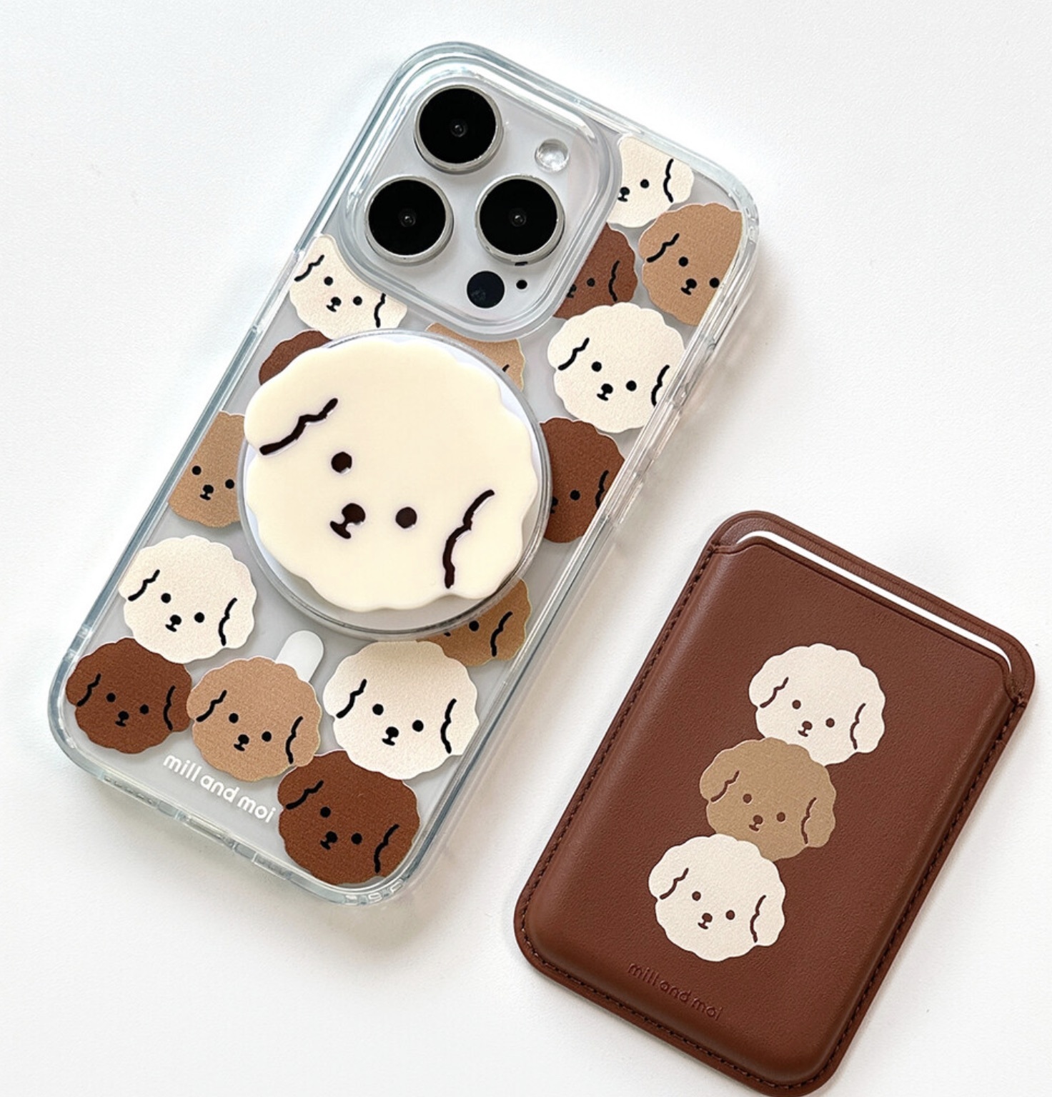 磁吸手機支架 (奶油貴賓)