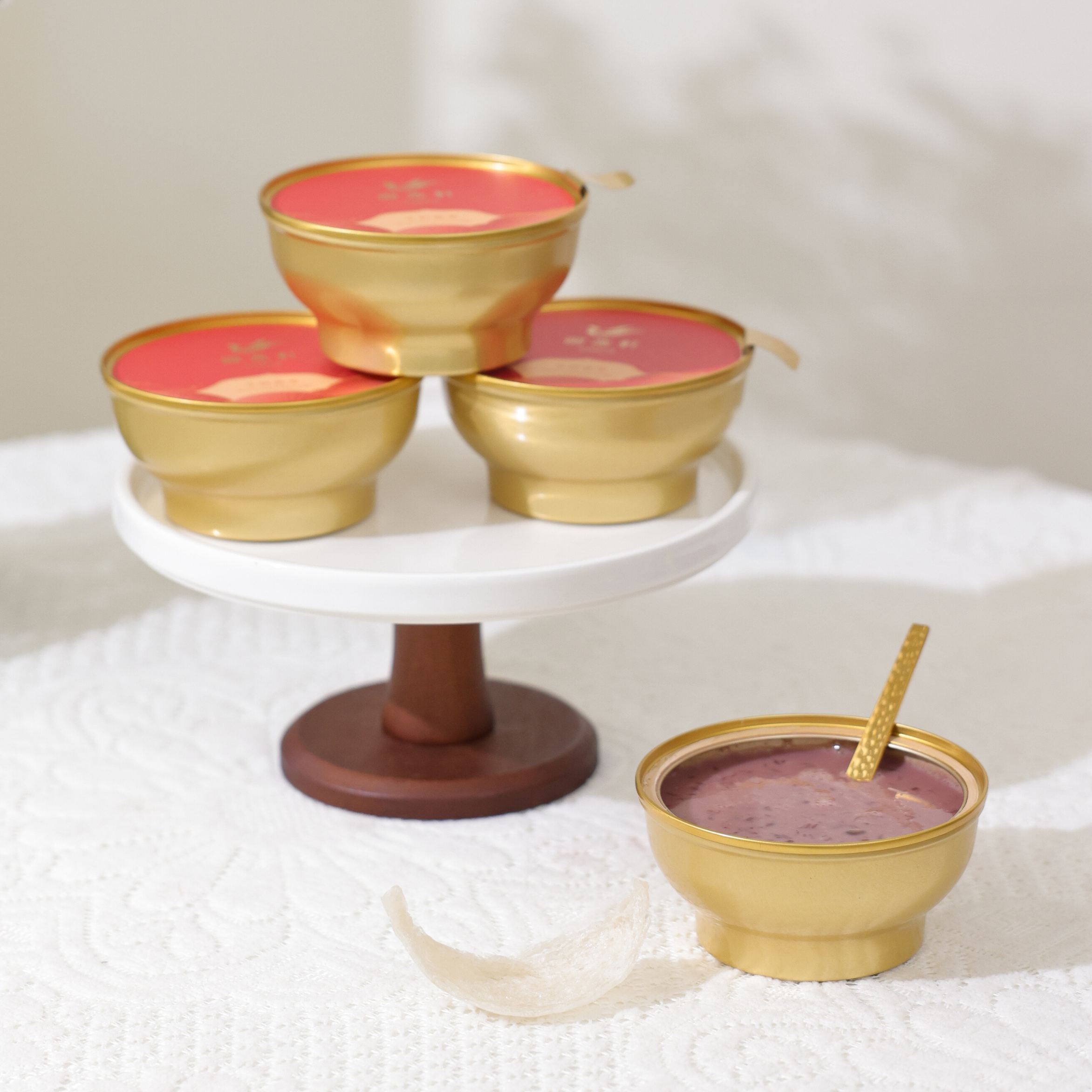 牛奶紅豆紫米 燕窩粥