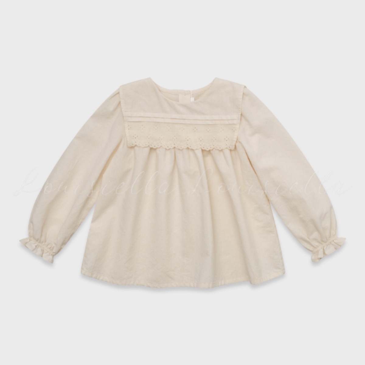 LOUISIELLA 後排釦典雅襯衫 Elena Blouse - Cream