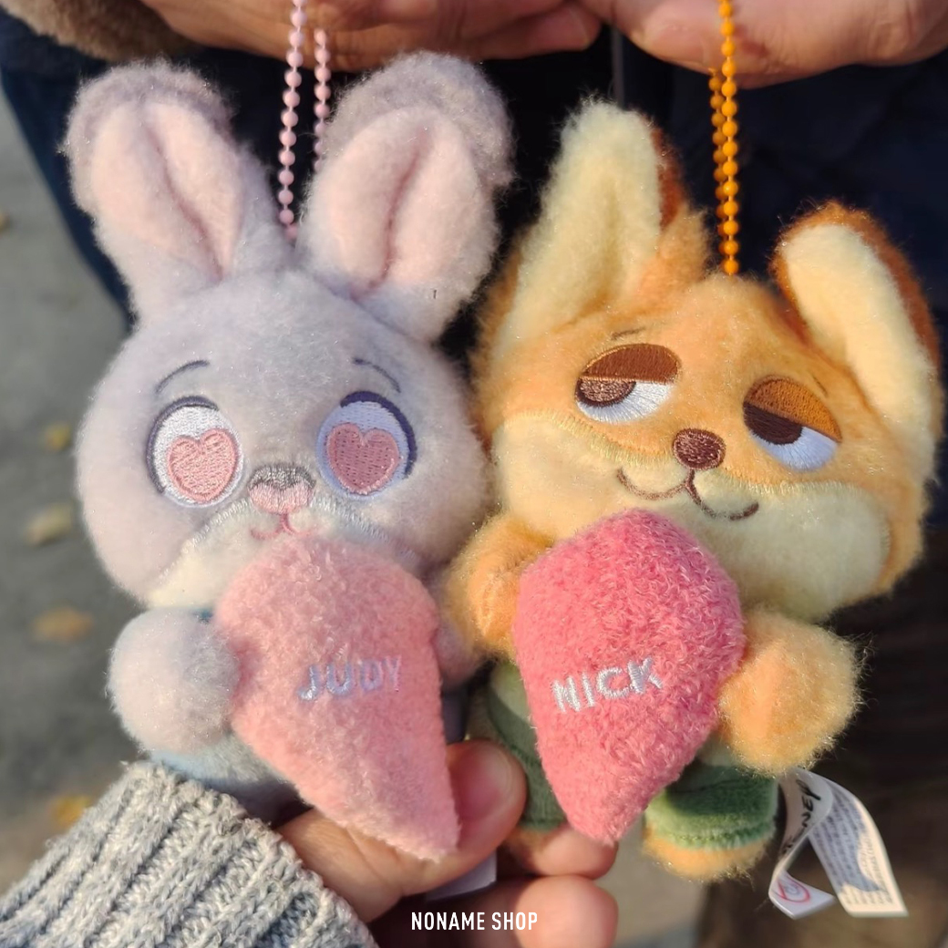 POTDEMIEL X DISNEY 迪士尼 動物方城市2 ZOOTOPIA 2 茱蒂 尼克 磁吸 磁鐵  毛絨 玩偶 吊飾