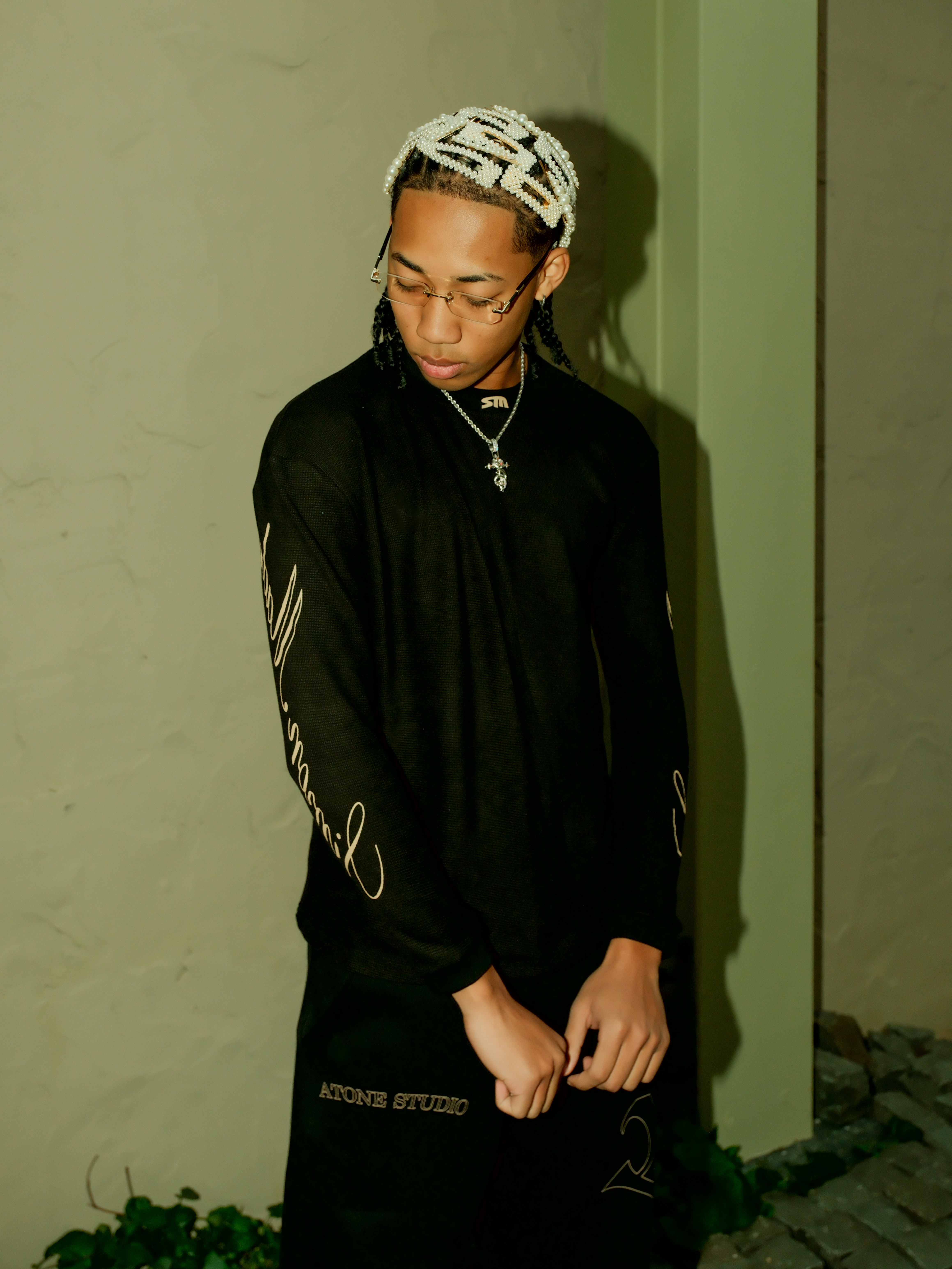 ATONE x SIMON AS004 “THE HOUSE SCRIPT” WAFFLE LONGSLEEVE