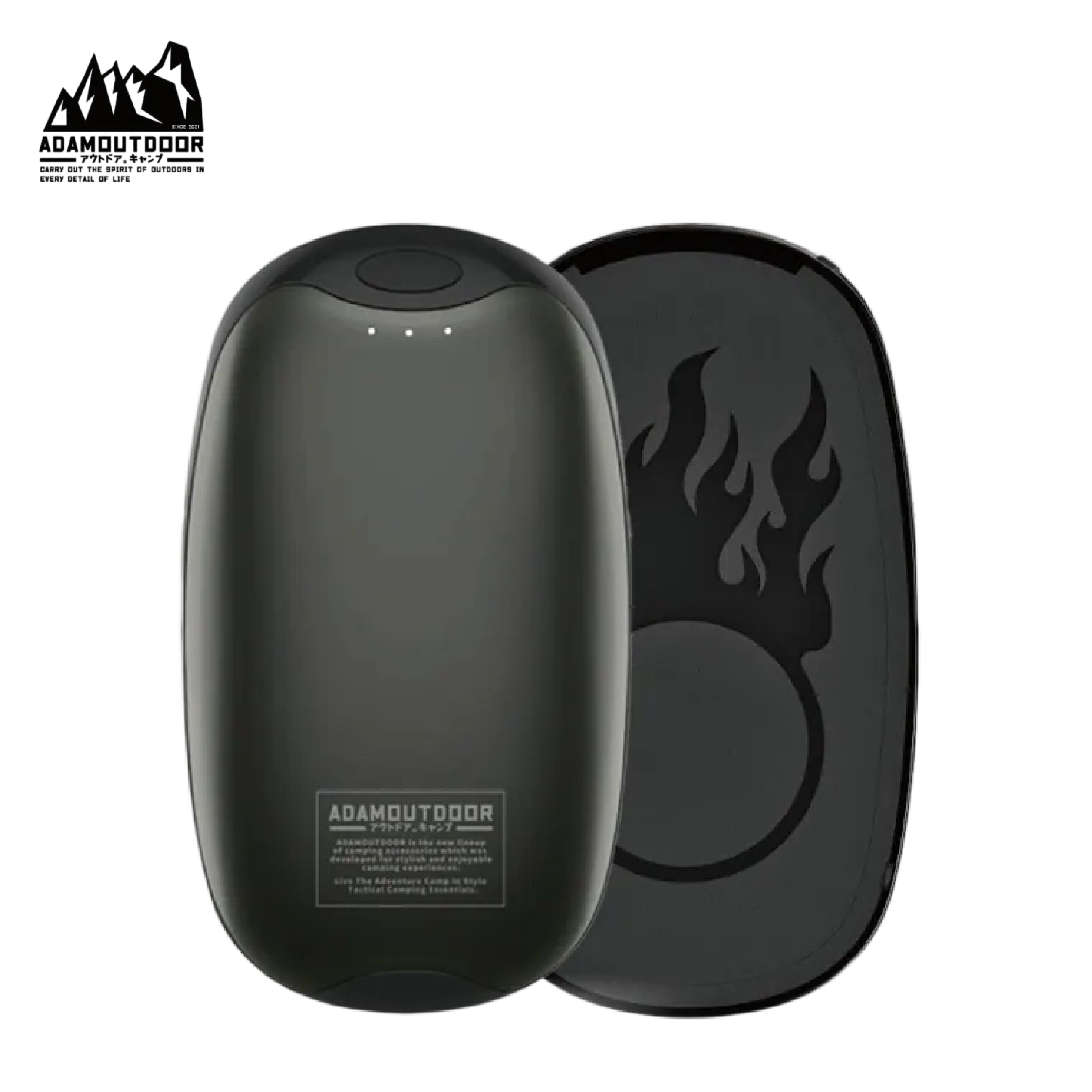 ADAMOUTDOOR 台灣 USB充電式磁吸掌心暖爐(雙入) (2色) 49ADDUAL500