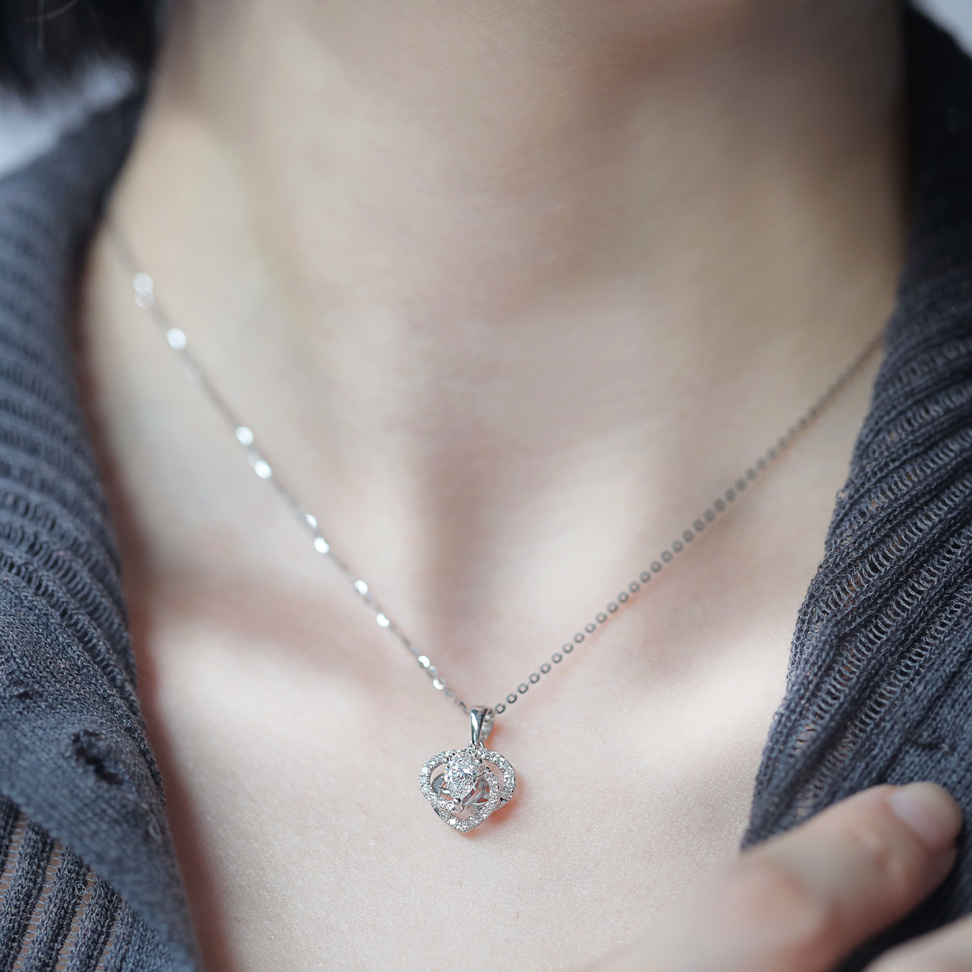 摯愛心語 — GIA50分鑽石項鍊