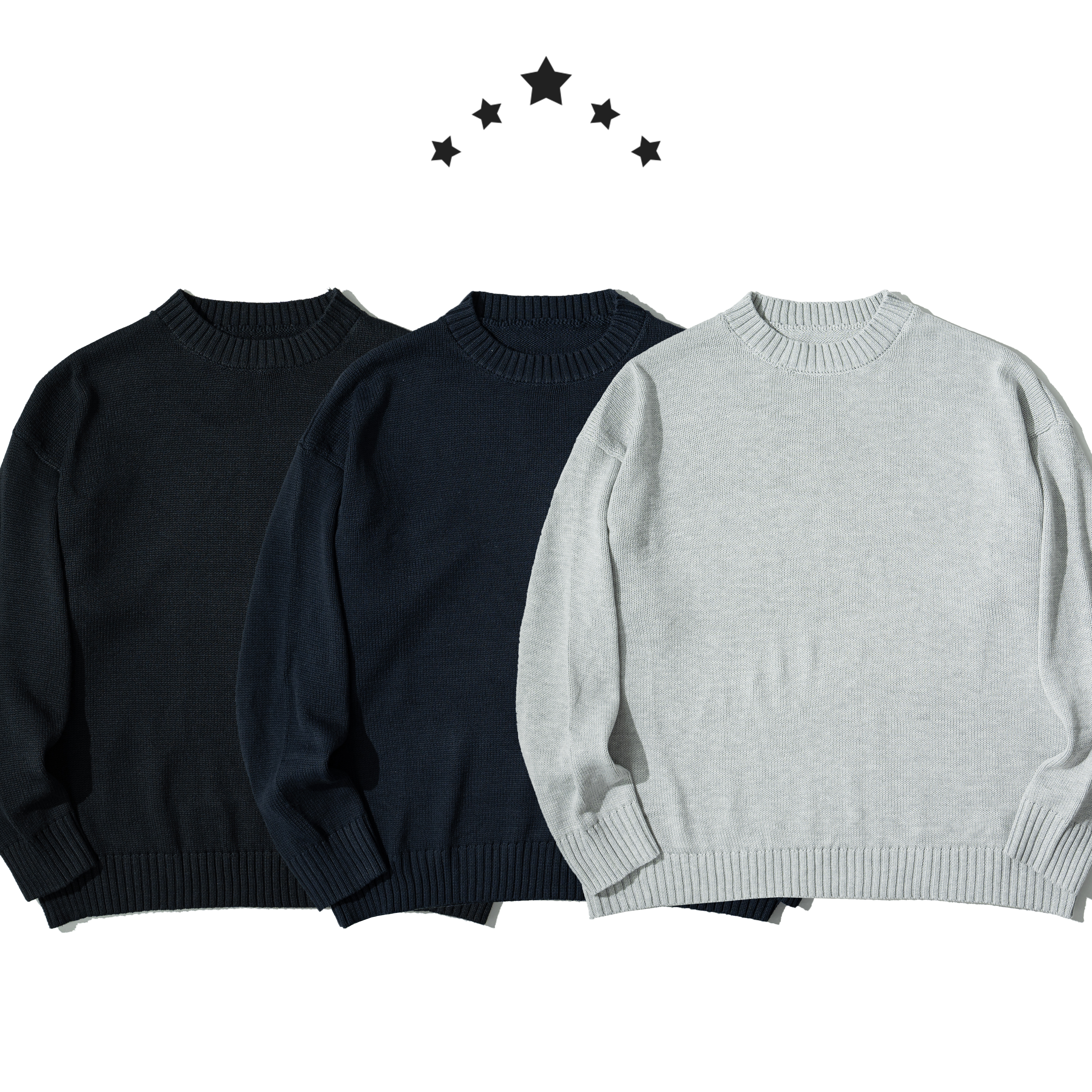 Merino Wool Crew Neck Sweater 美麗諾羊毛 圓領毛衣 [PTR-W109]
