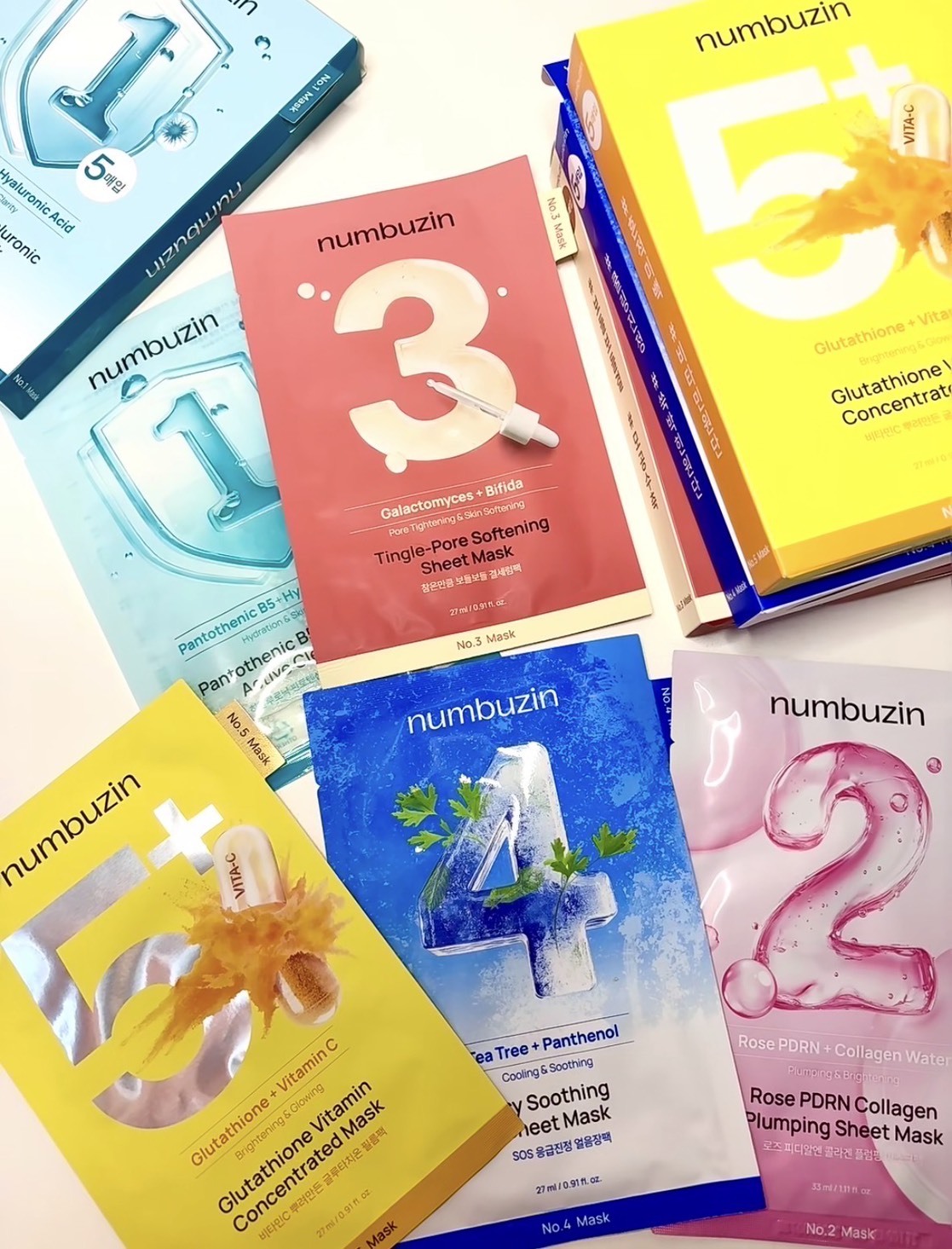 📦現貨 🇰🇷Numbuzin-數字系列面膜 1盒5片