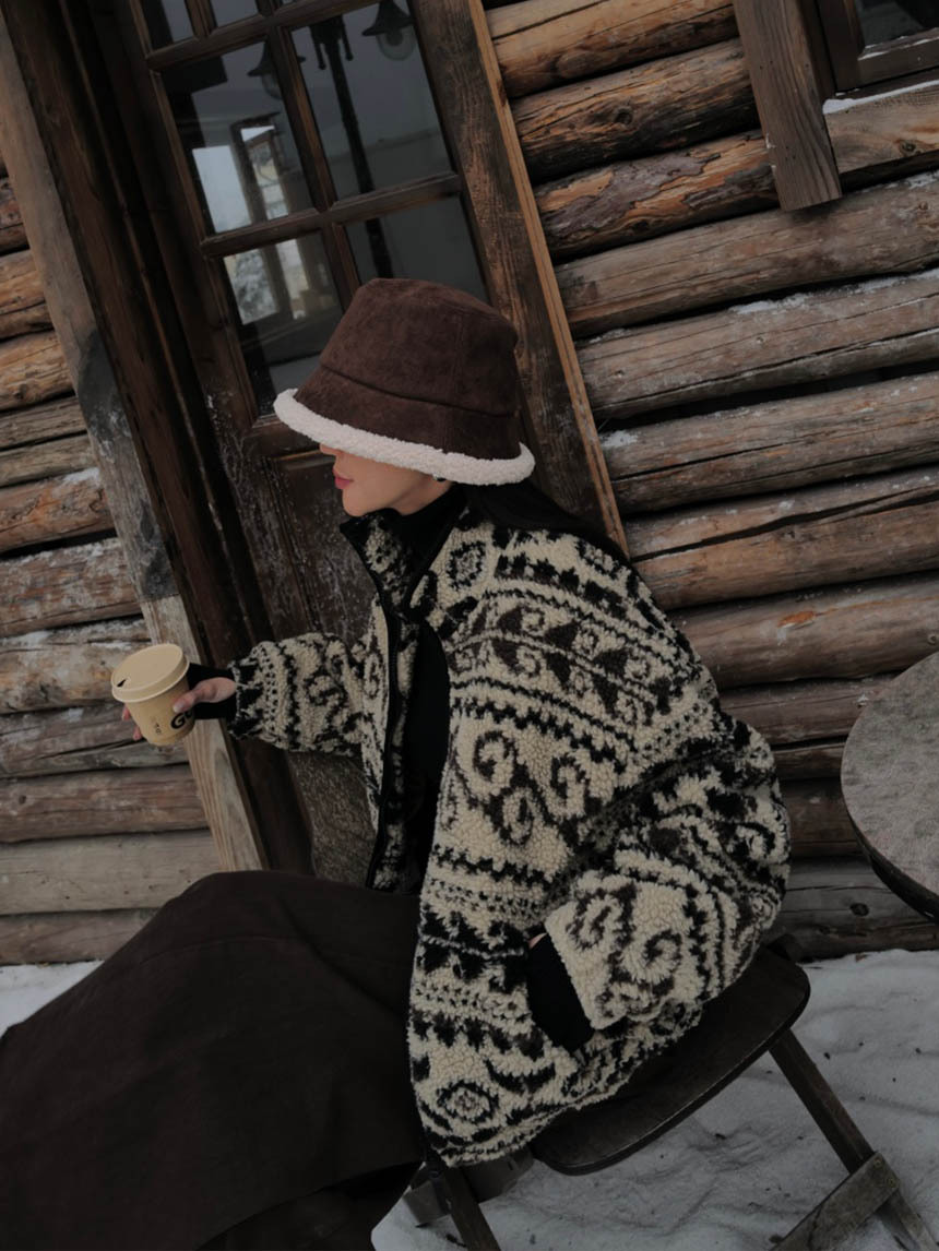 聖誕QQ毛毛鋪棉外套*2色