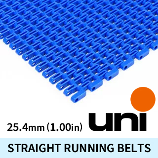 Ammeraal Modular Belt Straight Run 25.4mm - uni SNB, S-MPB, CNB, QNB, JCB, ITB, LPB, 9253, 9255, 9100