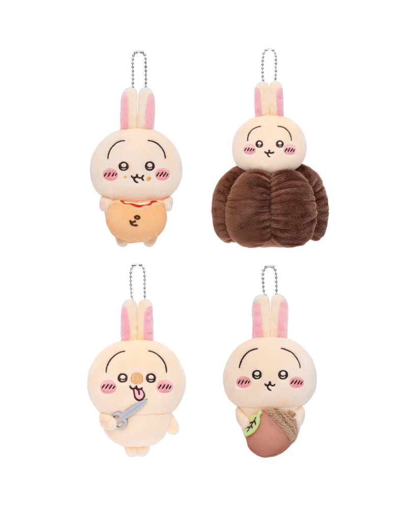 Chiikawa 一番賞 Usagi 兔兔 D賞 毛公仔掛飾 ( 可麗露/Pizza包/松果DJ)