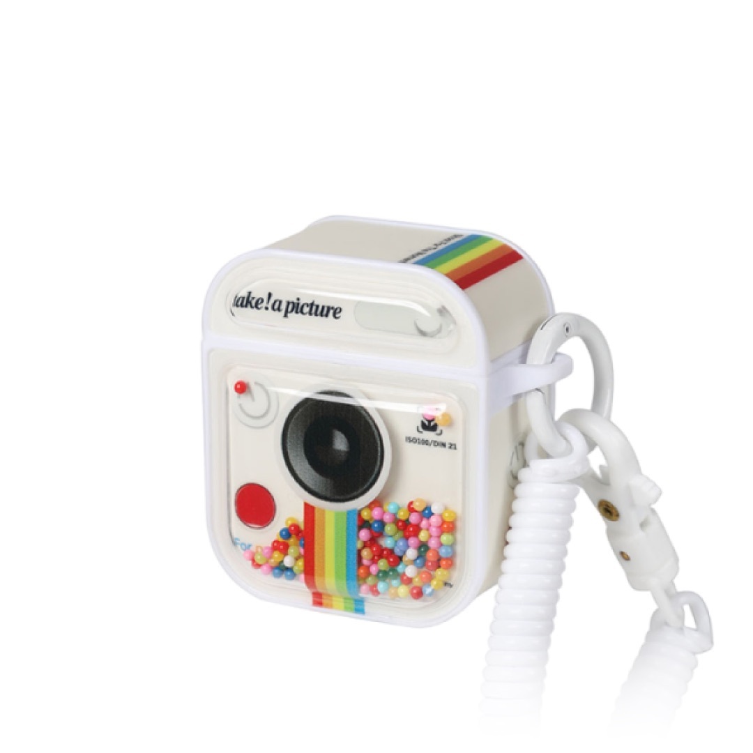 【Koios】Airpods 拍立得造型彩色滾珠耳機殼