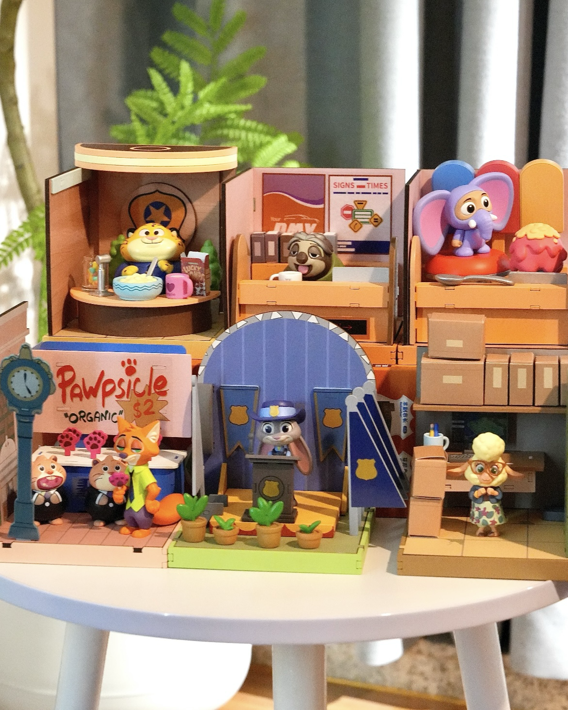 <正版授權>動物方城市 DIY拼裝場景 盲盒 公仔 擺件 收藏