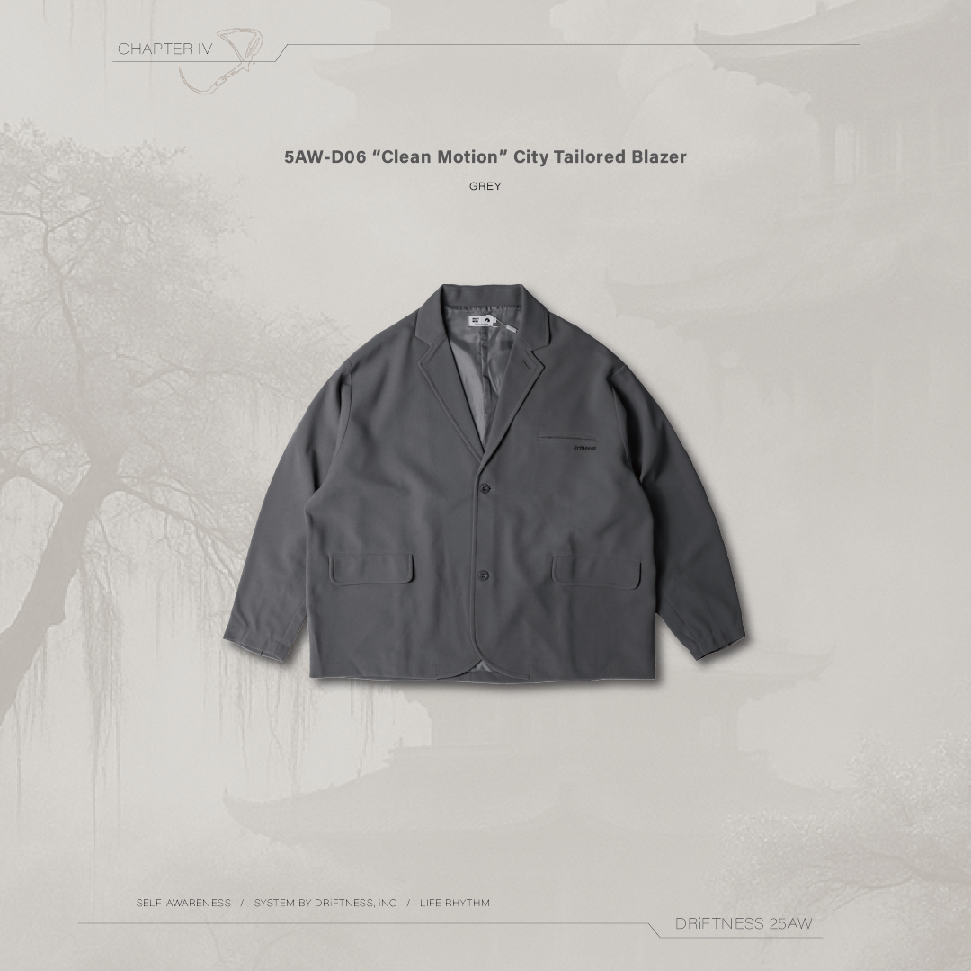 DRiFTNESS｜5AW-D06 “Clean Motion” 城市版西裝外套 - Grey