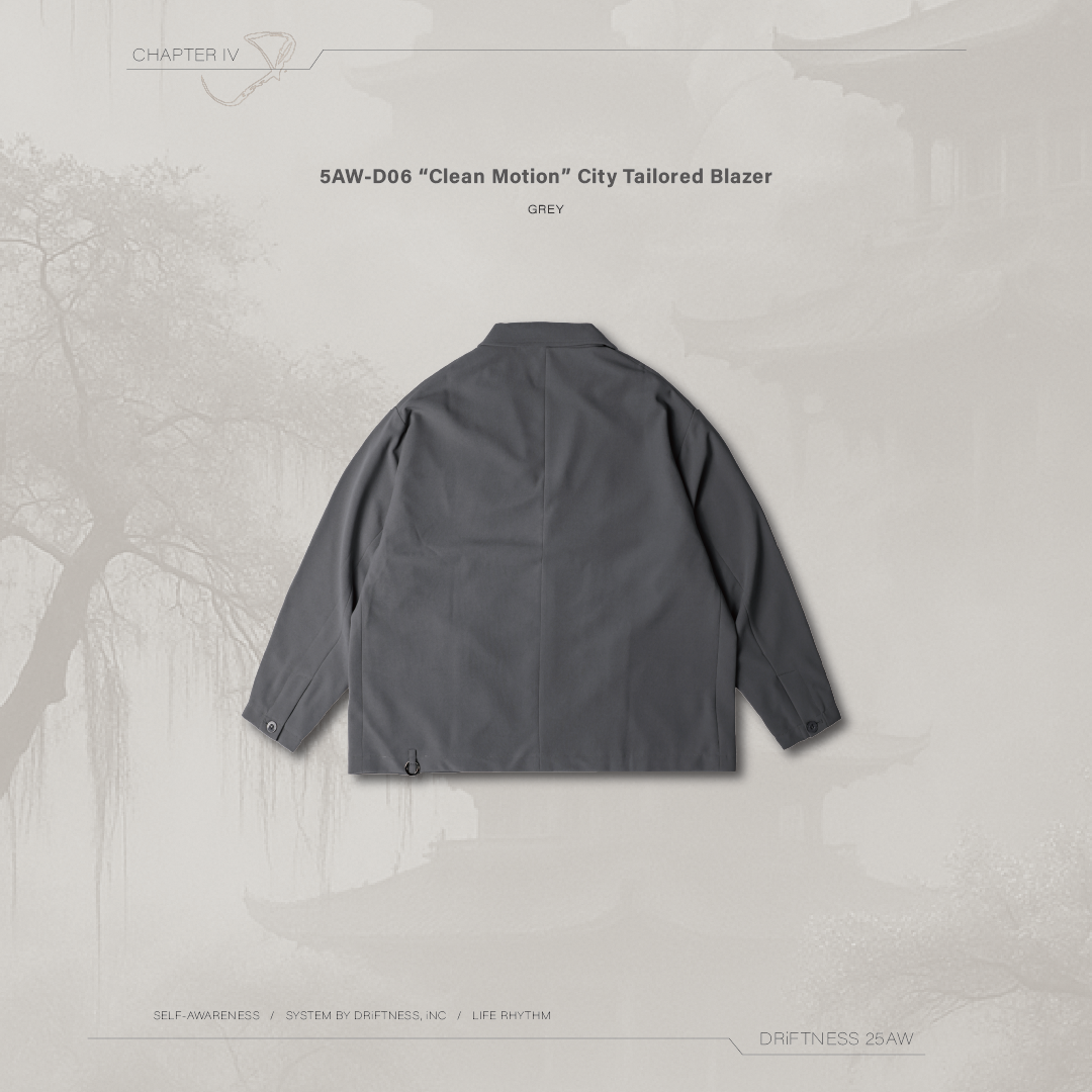 DRiFTNESS｜5AW-D06 “Clean Motion” 城市版西裝外套 - Grey