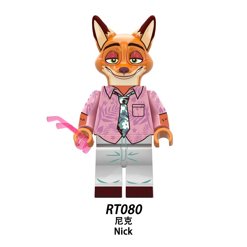 Zootopia Series Nick Custom Minifigures Fit Lego RT8012 RT080