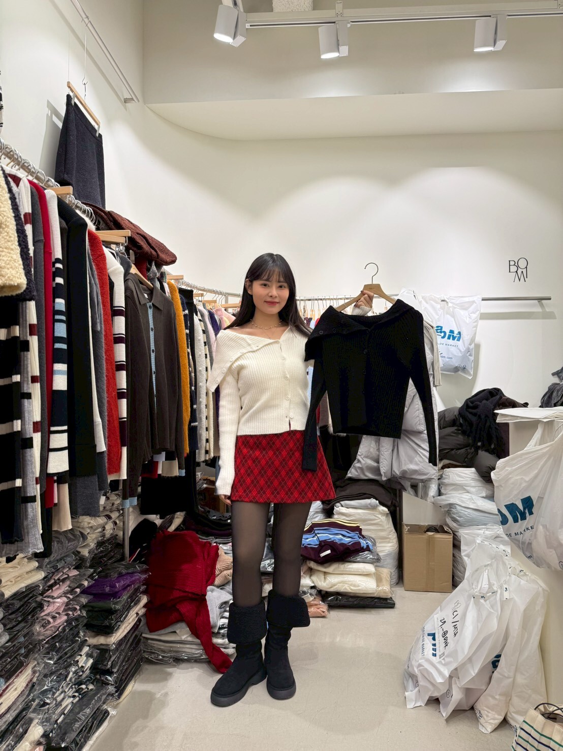 BM5382 坑紋反摺領上衣