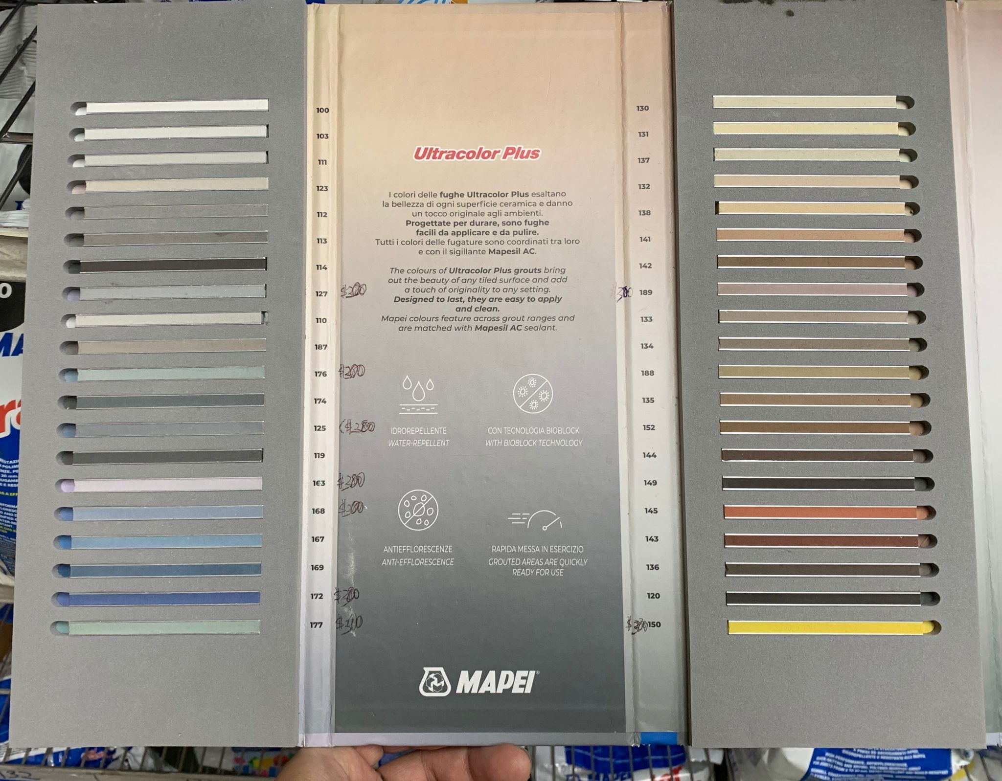 Mapei 馬貝 ULTRACOLOR PLUS 意大利彩色防水防霉填縫劑